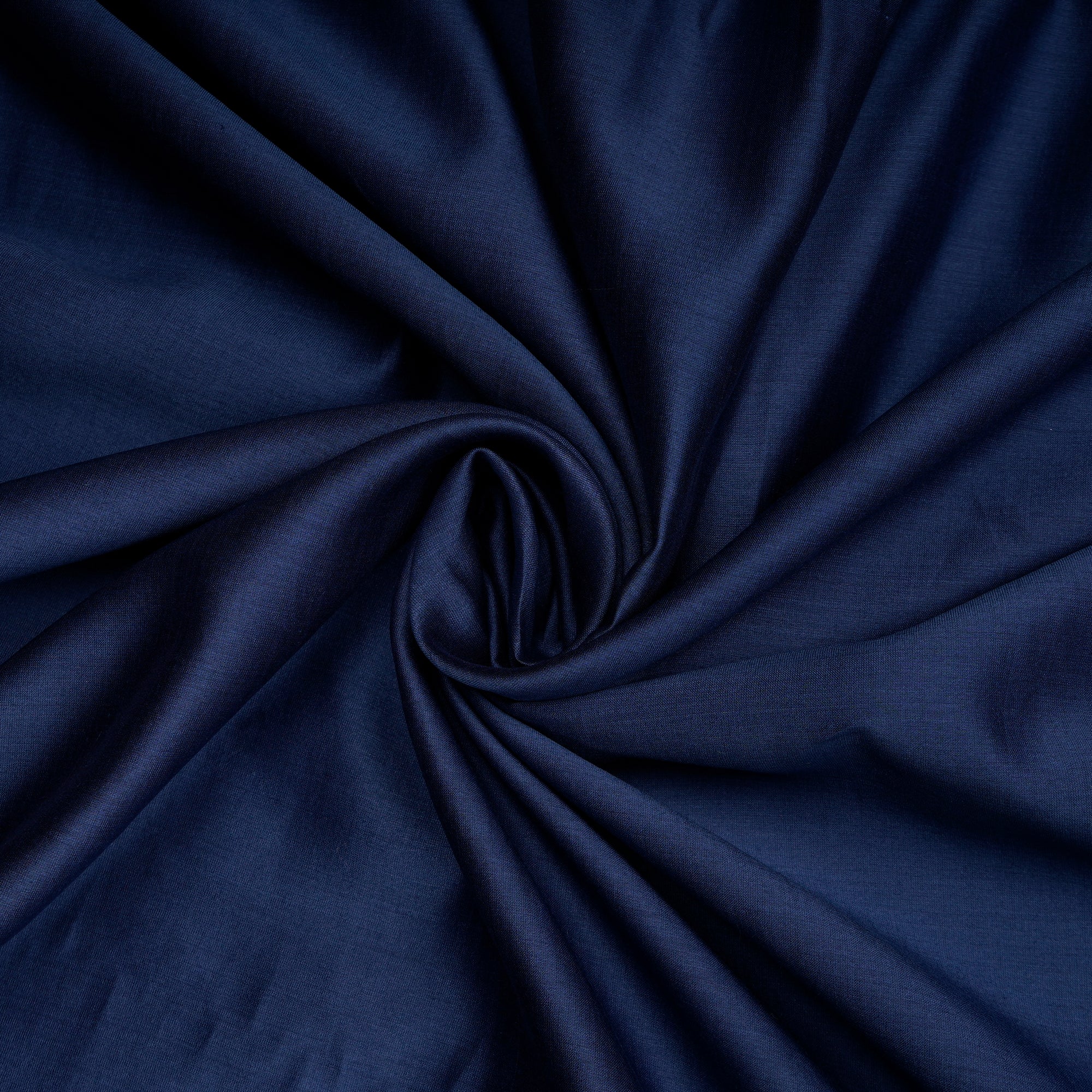 True Navy Piece Dyed Pure Fine Chanderi Fabric