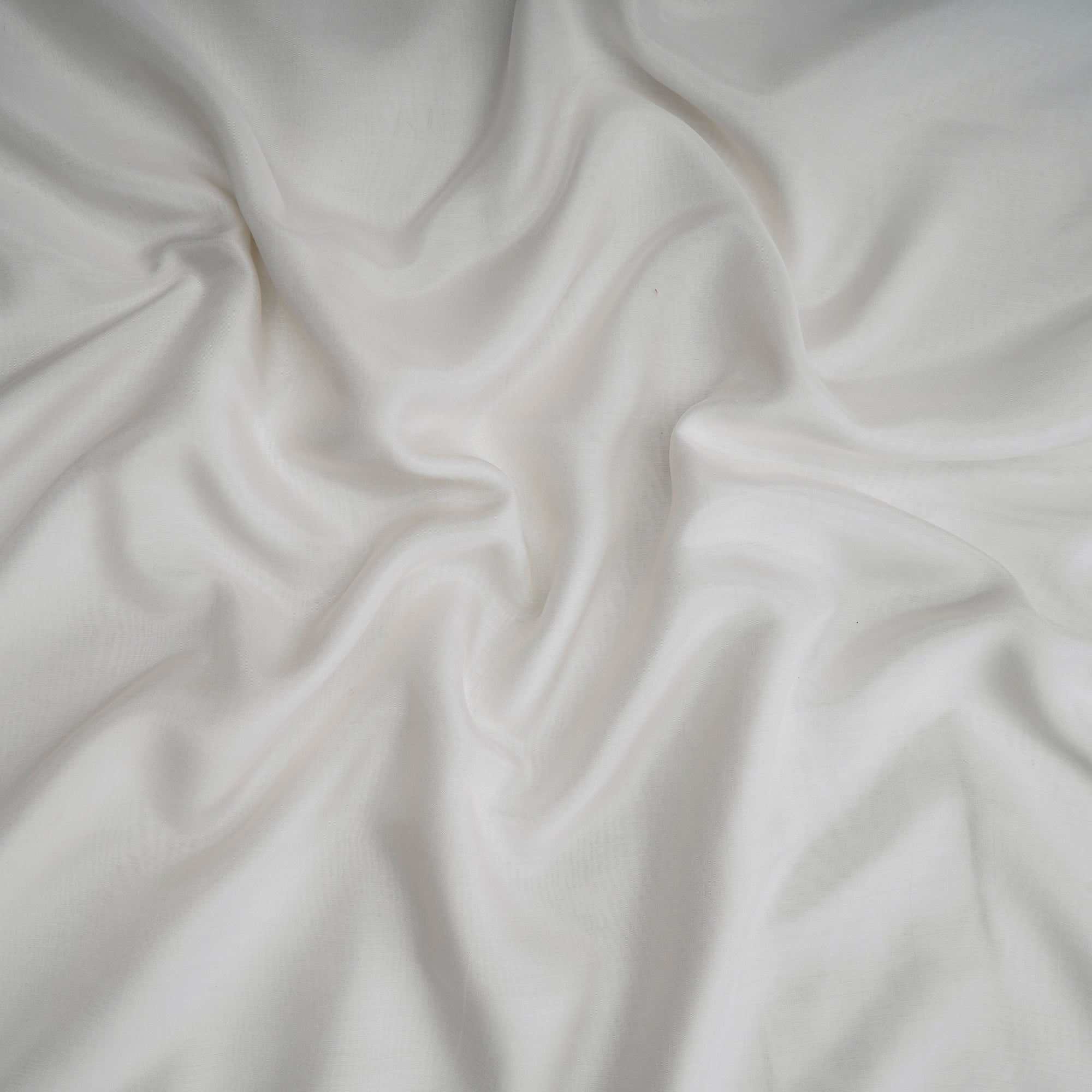 Off White Color Modal Silk Fabric