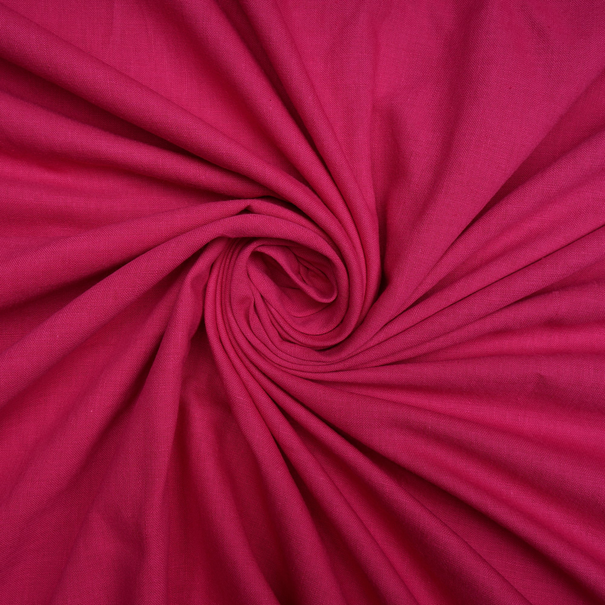 Dark Pink Handwoven Handspun Muslin Cotton Fabric