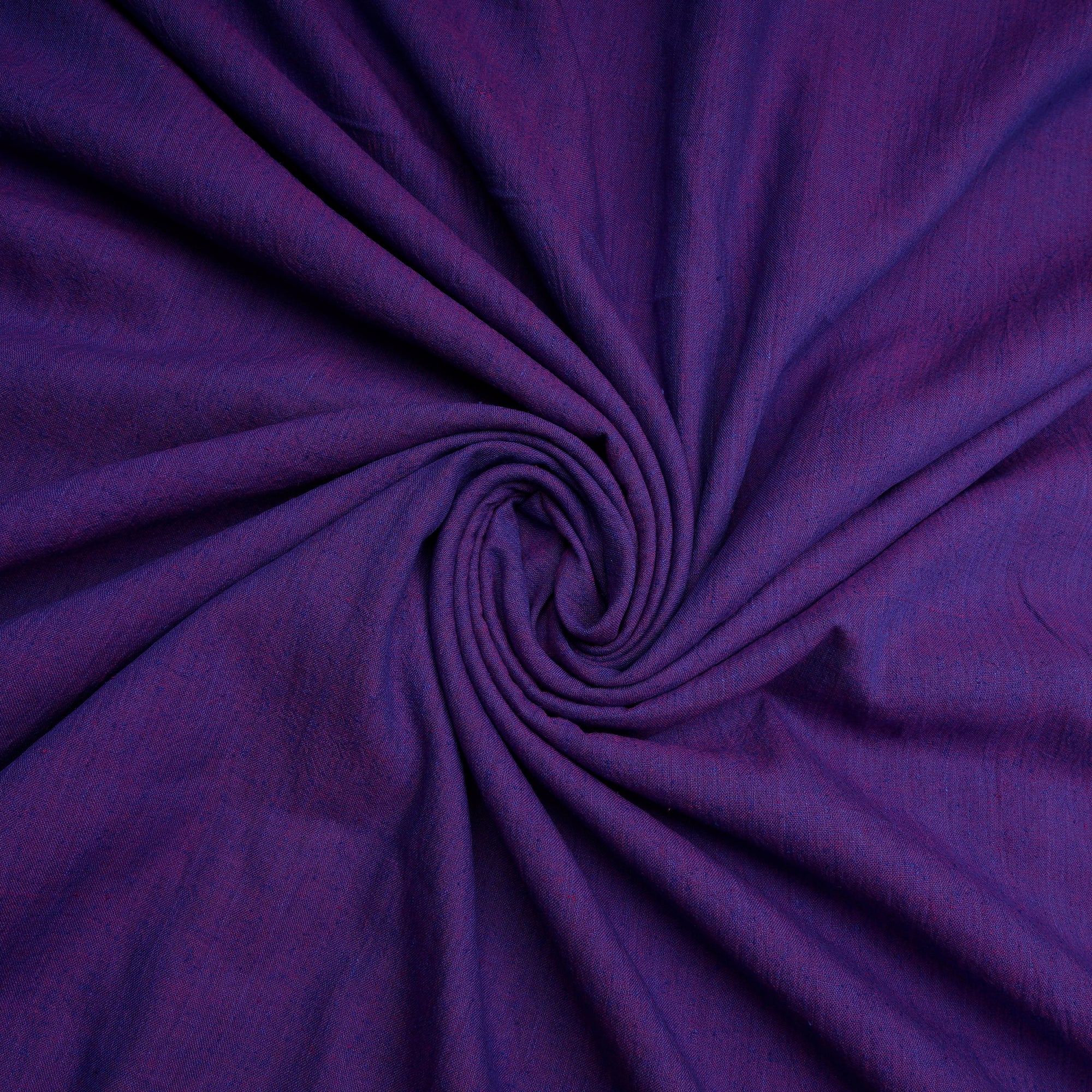 Purple Yarn Dyed Handspun Handwoven Matka Silk Fabric