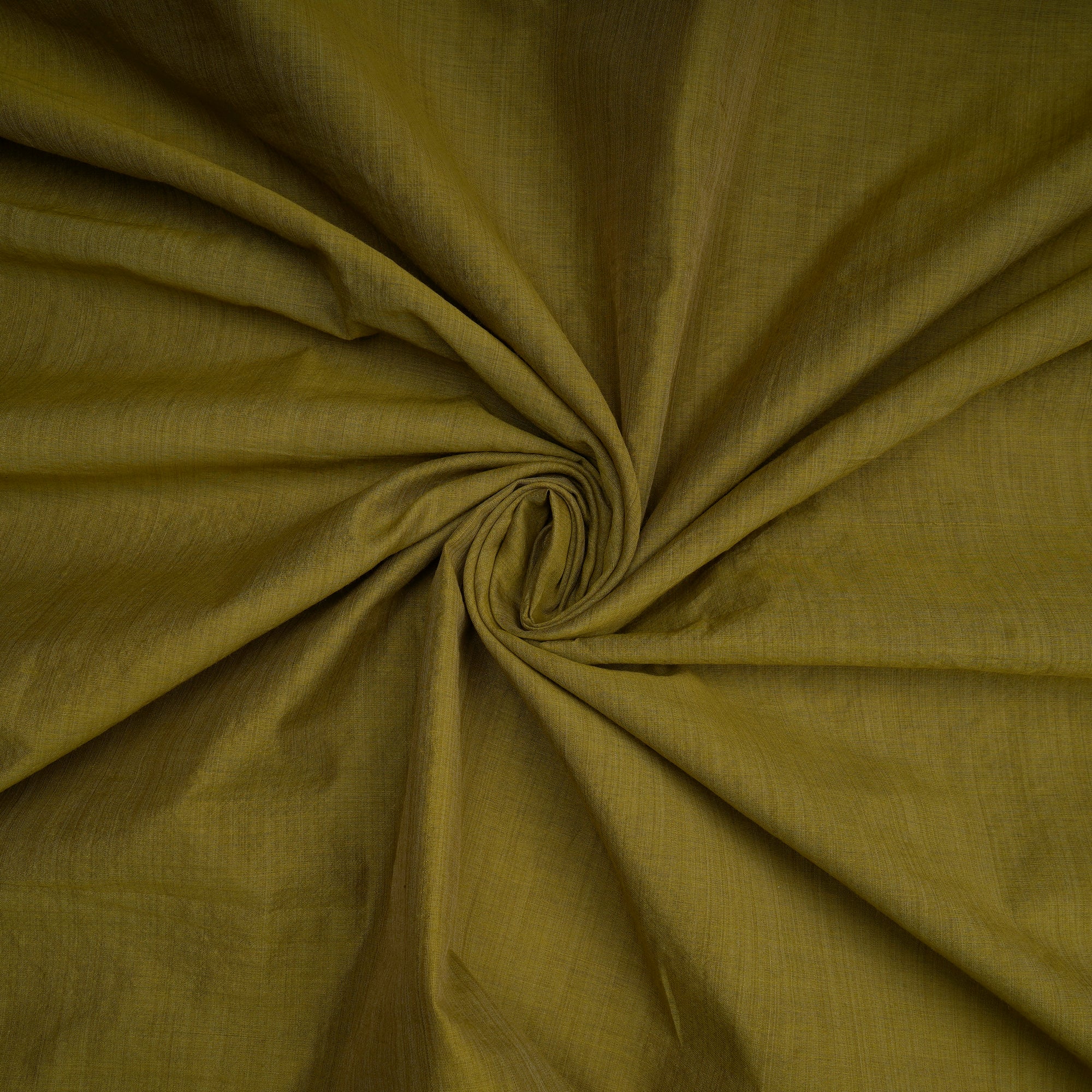 Olive Color Polyester Chanderi Fabric