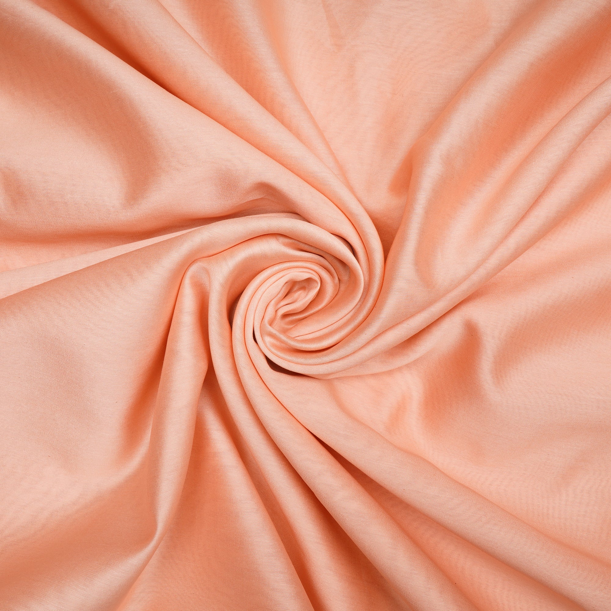 Pale Peach Piece Dyed Pure Chanderi Fabric