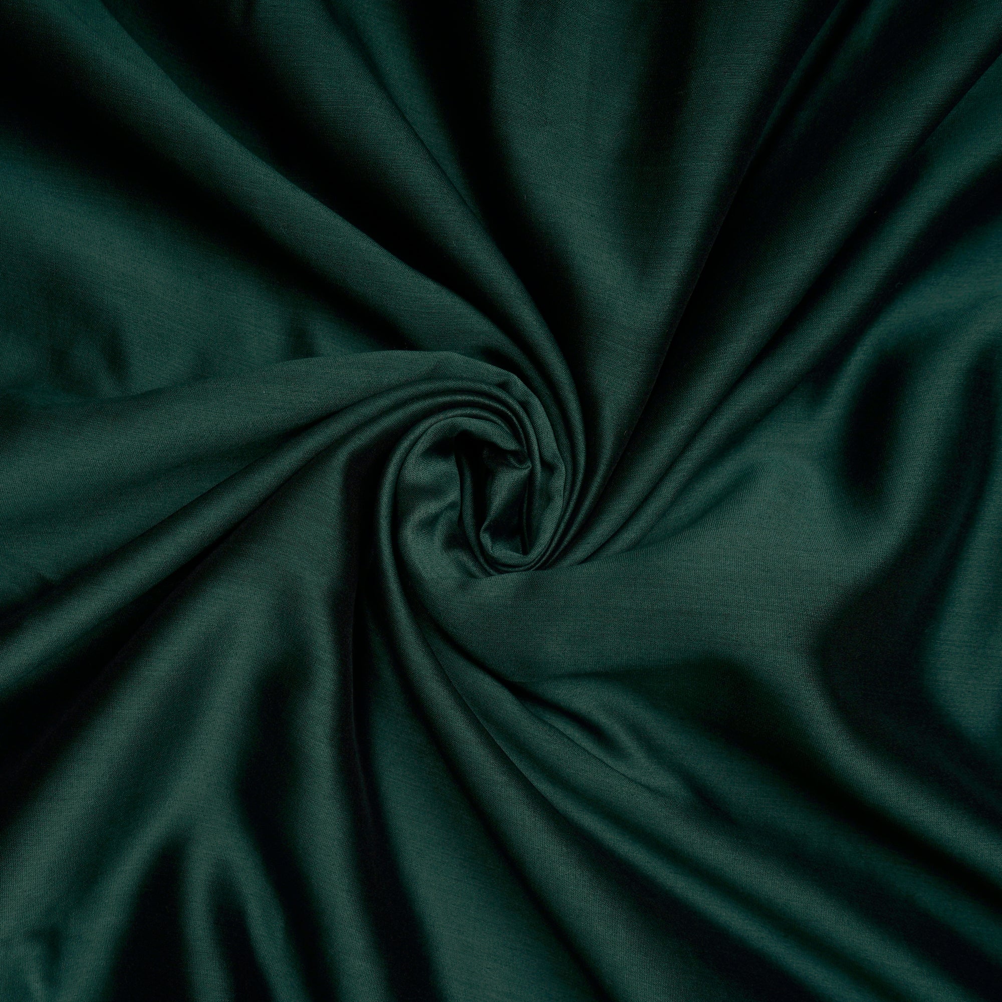 Dark Green Piece Dyed 70 GLM Pure Chanderi Fabric