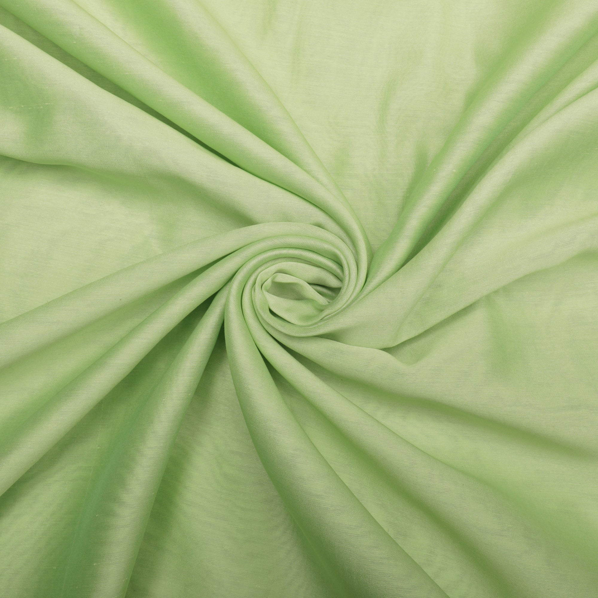 Light Green Piece Dyed 70 GLM Plain Chanderi Fabric