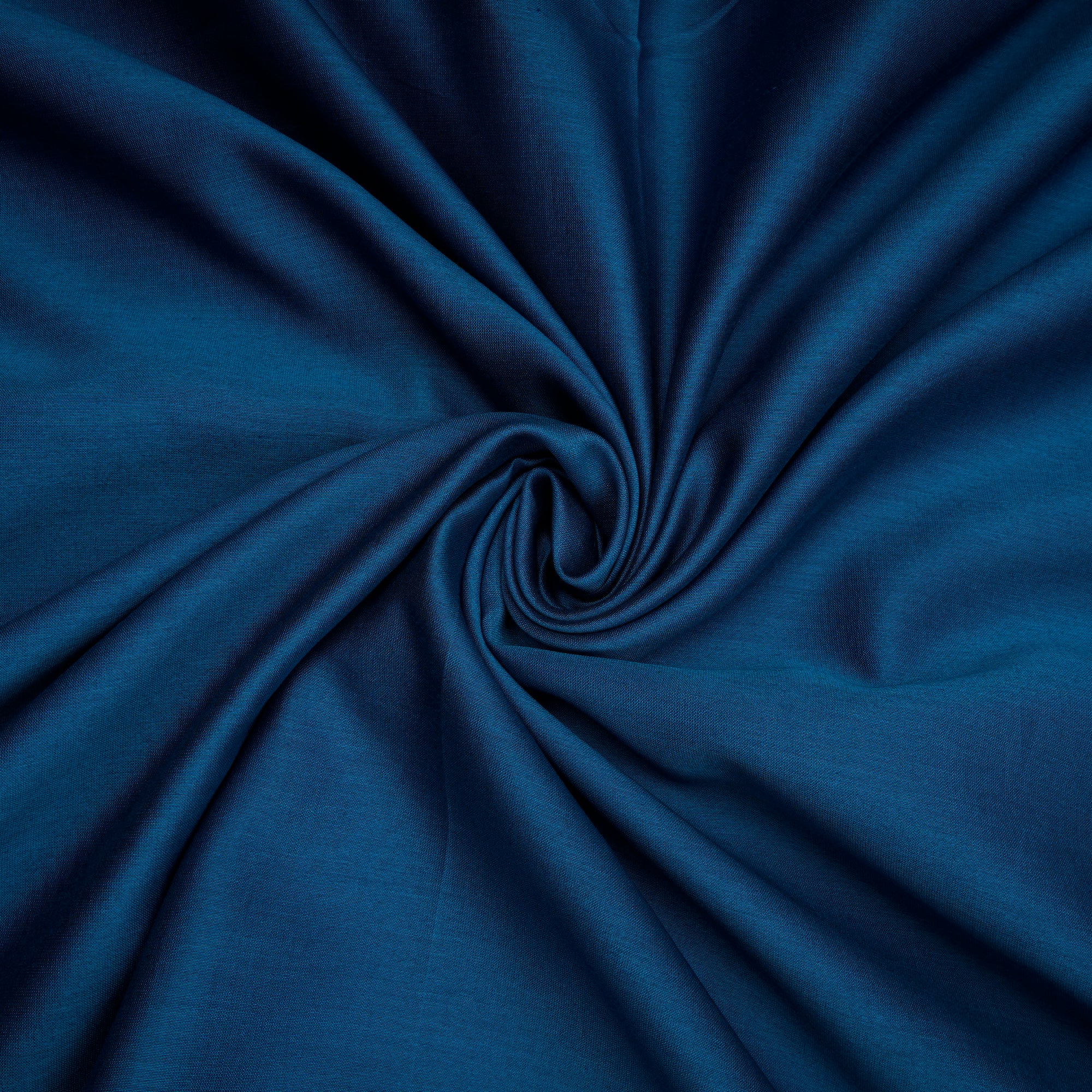 Deep Blue Piece Dyed Pure Chanderi Fabric