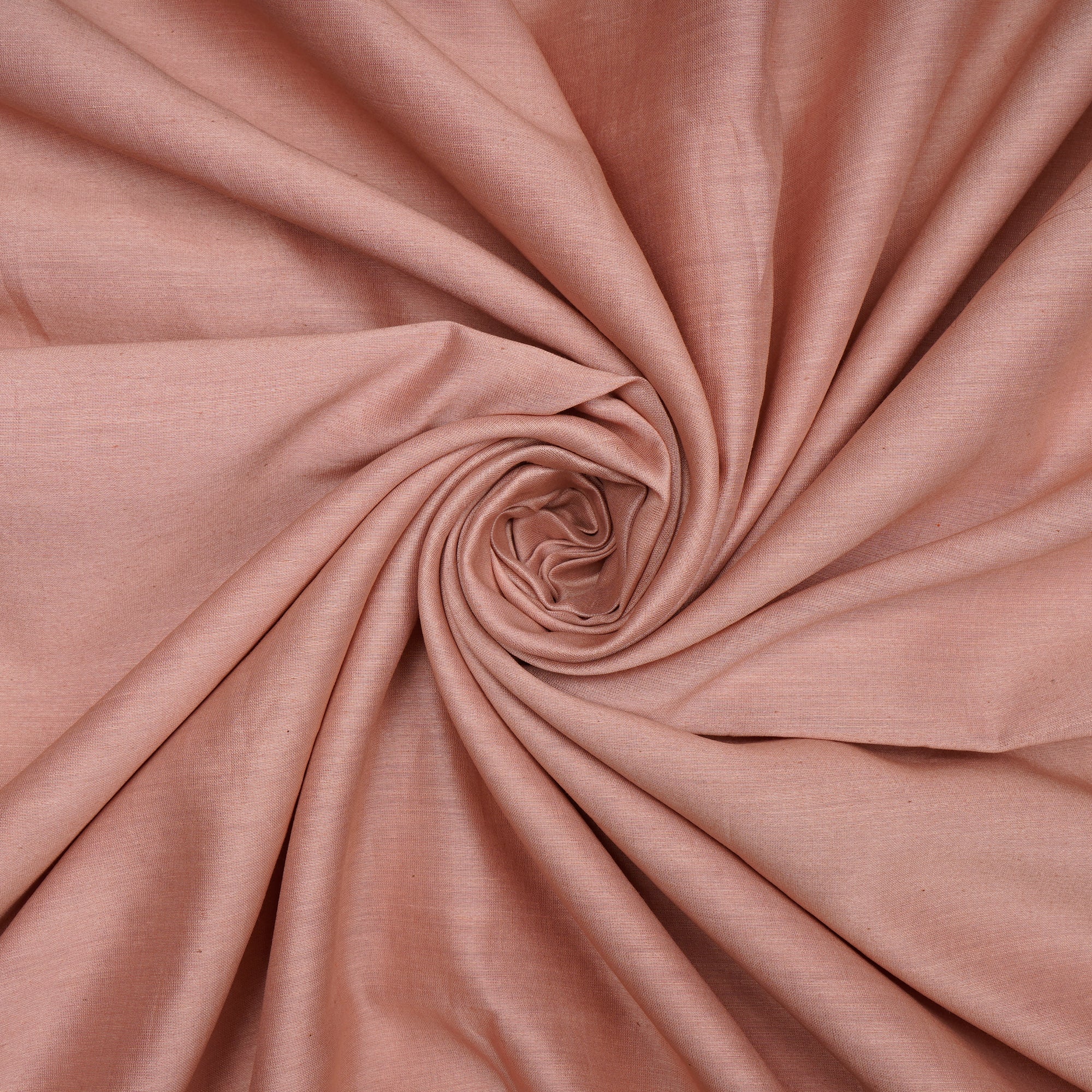 Sepia Rose Piece Dyed Pure Chanderi Fabric