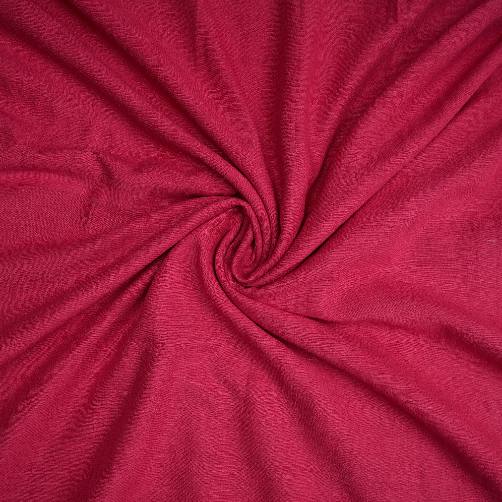 Cherry Color Natural Matka Silk Fabric