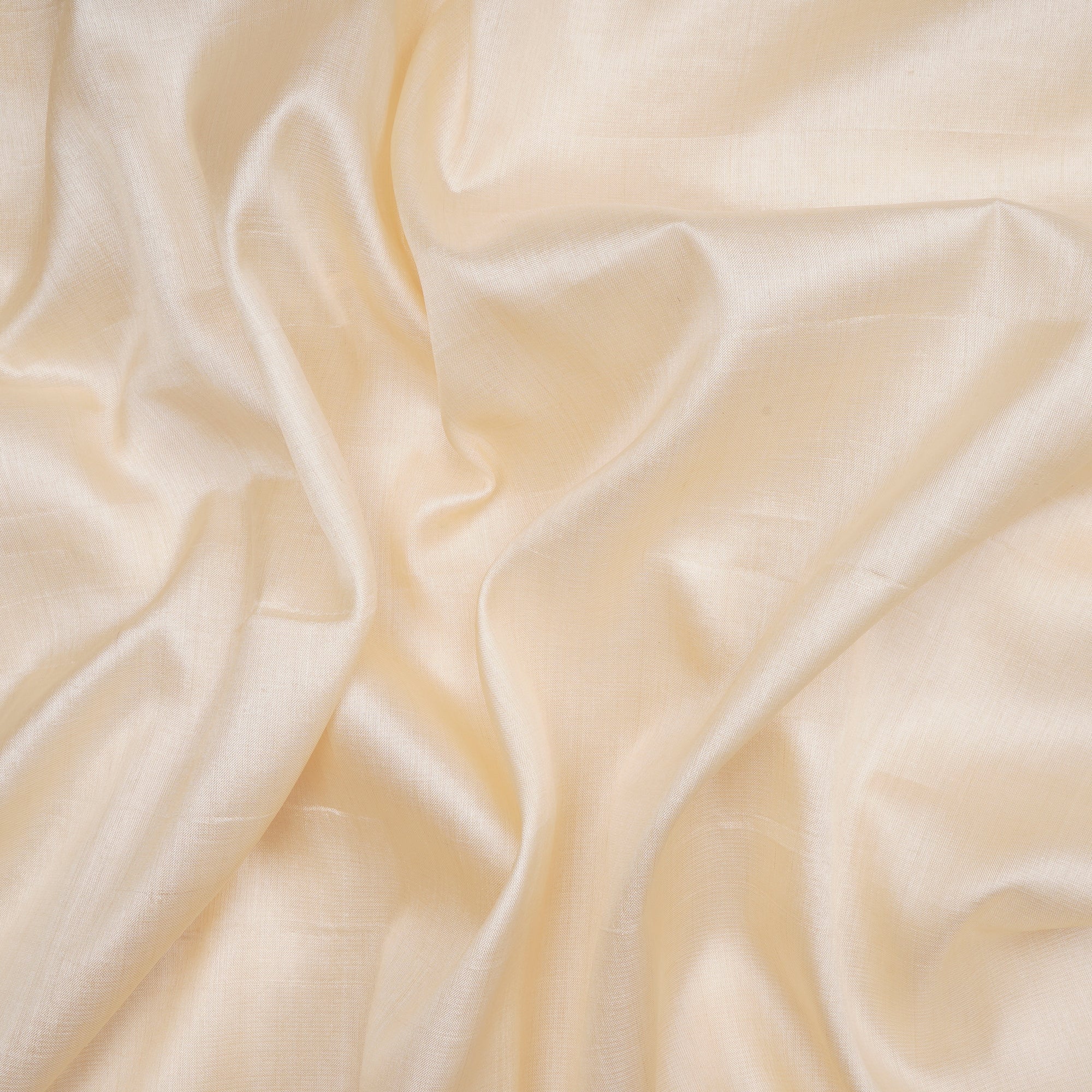 Off White Dyeable Fine Silk Tusser Fabric