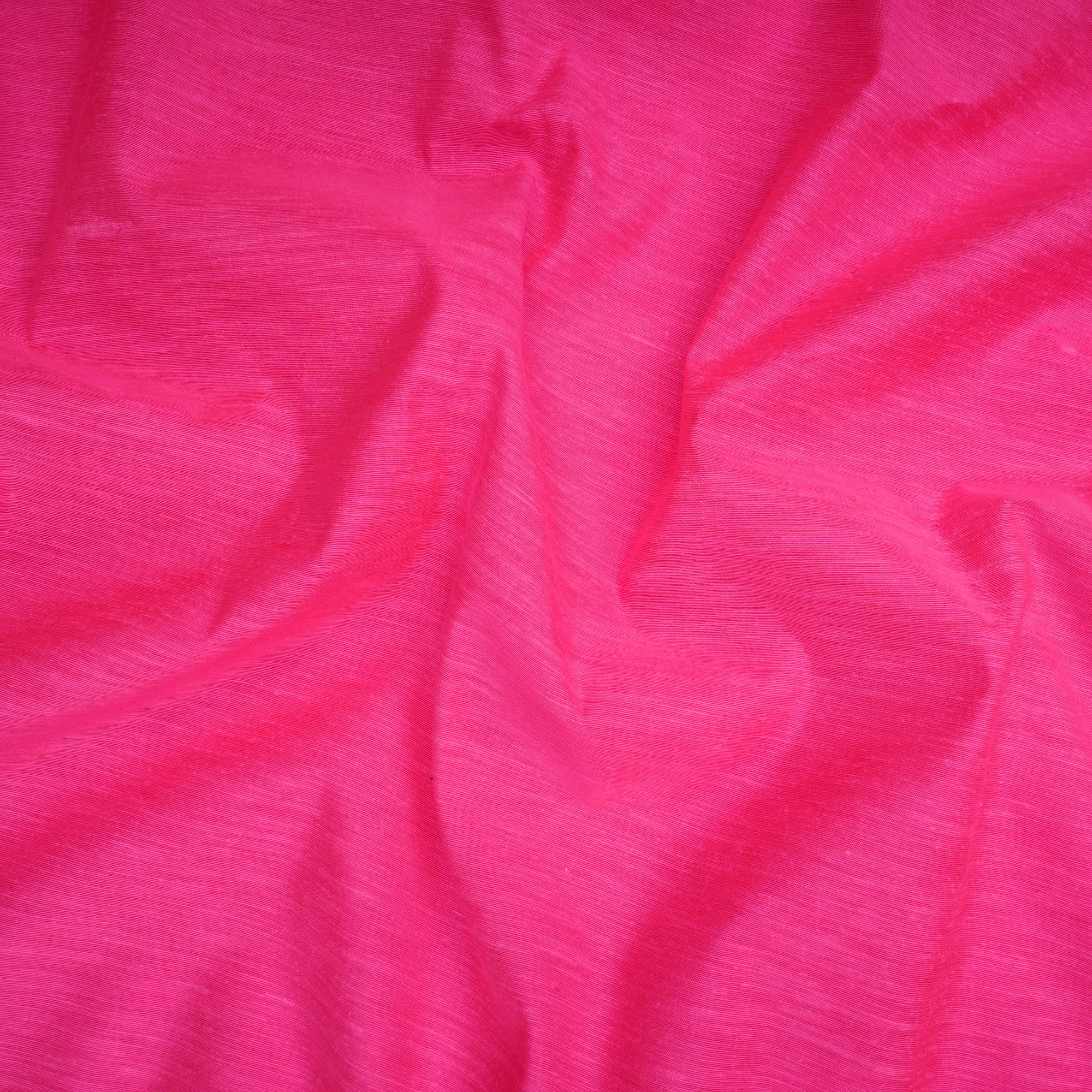 Neon Pink Natural Noile Silk Fabric
