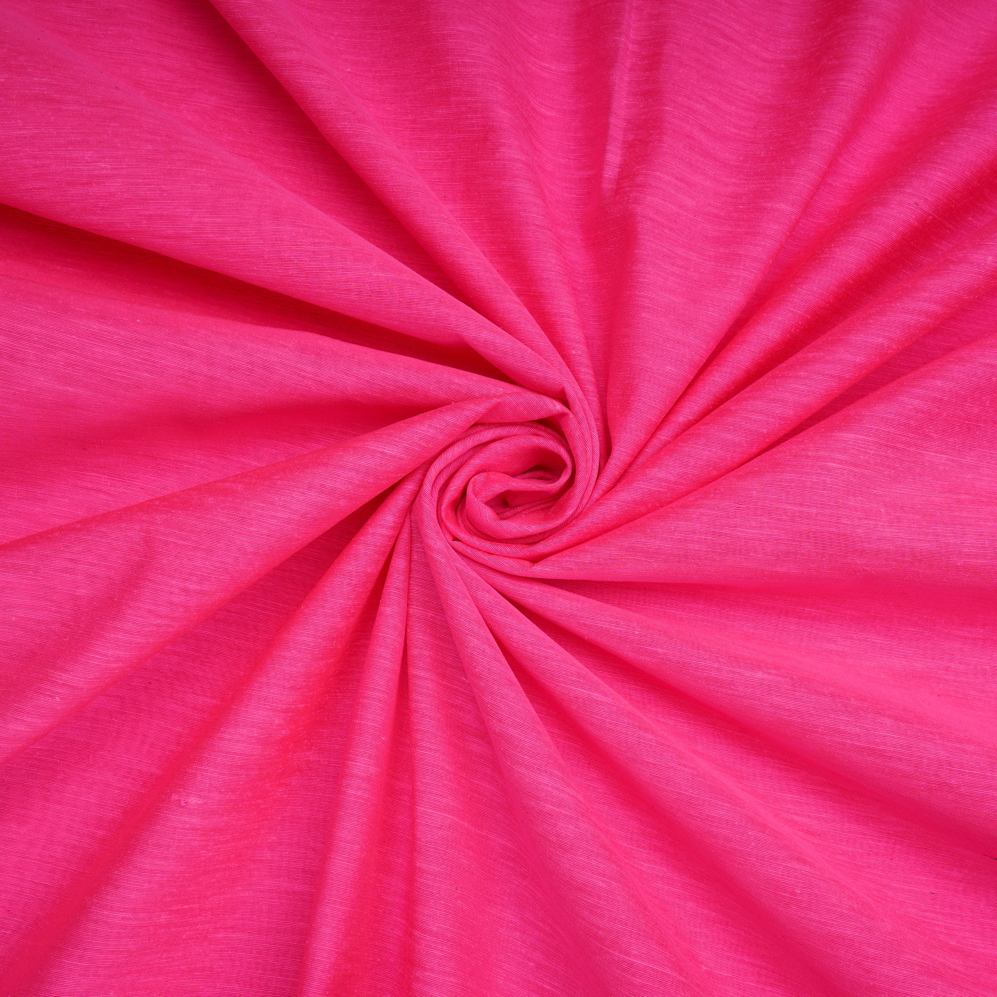 Neon Pink Natural Noile Silk Fabric