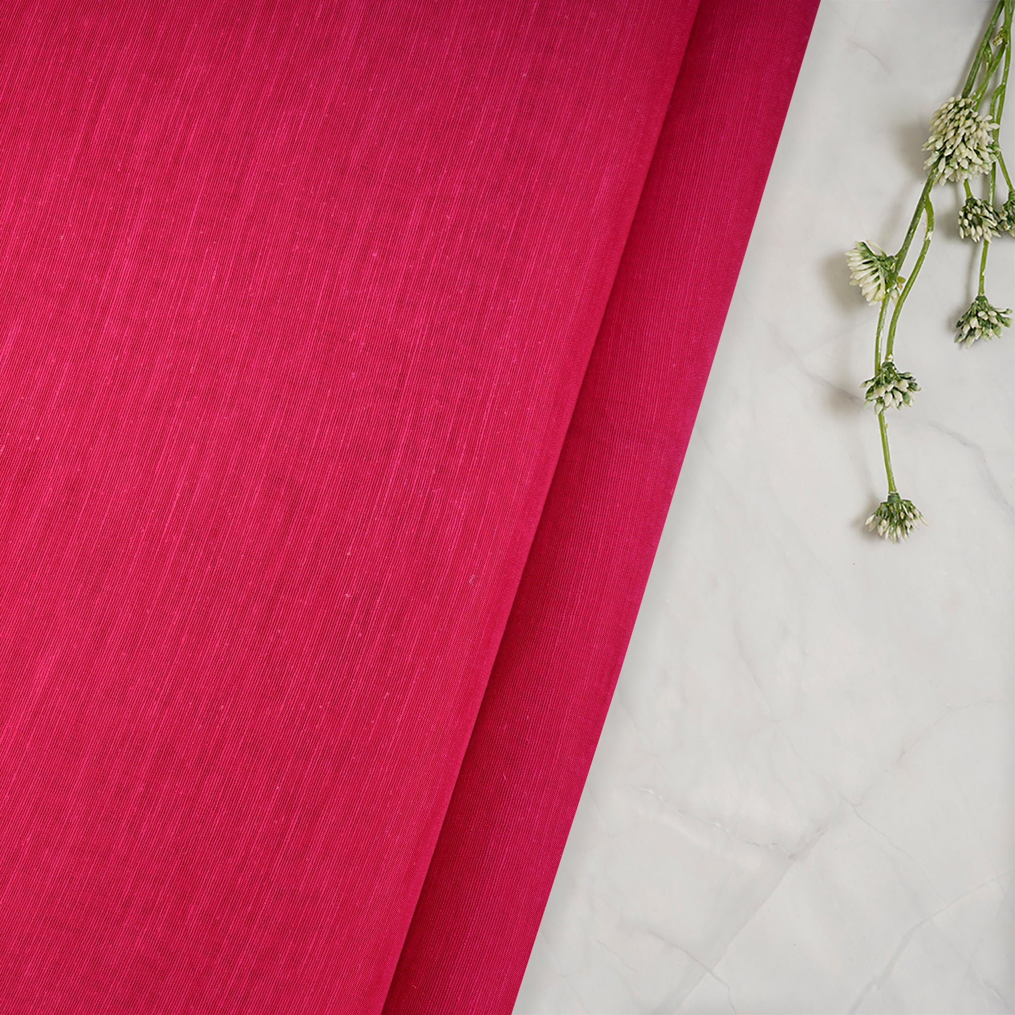 Azalea Natural Noile Silk Fabric