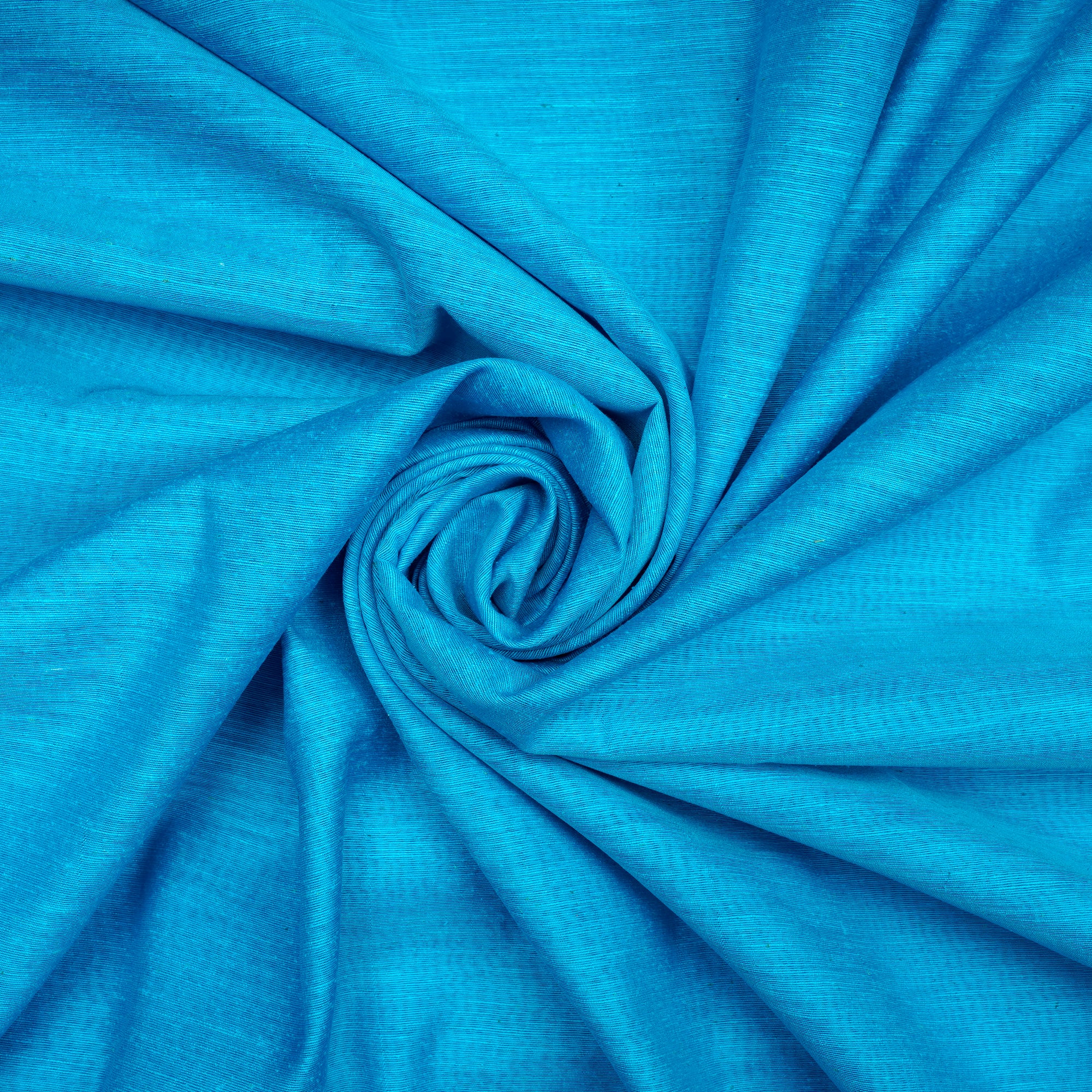 Light Blue Color Natural Noile Silk Fabric