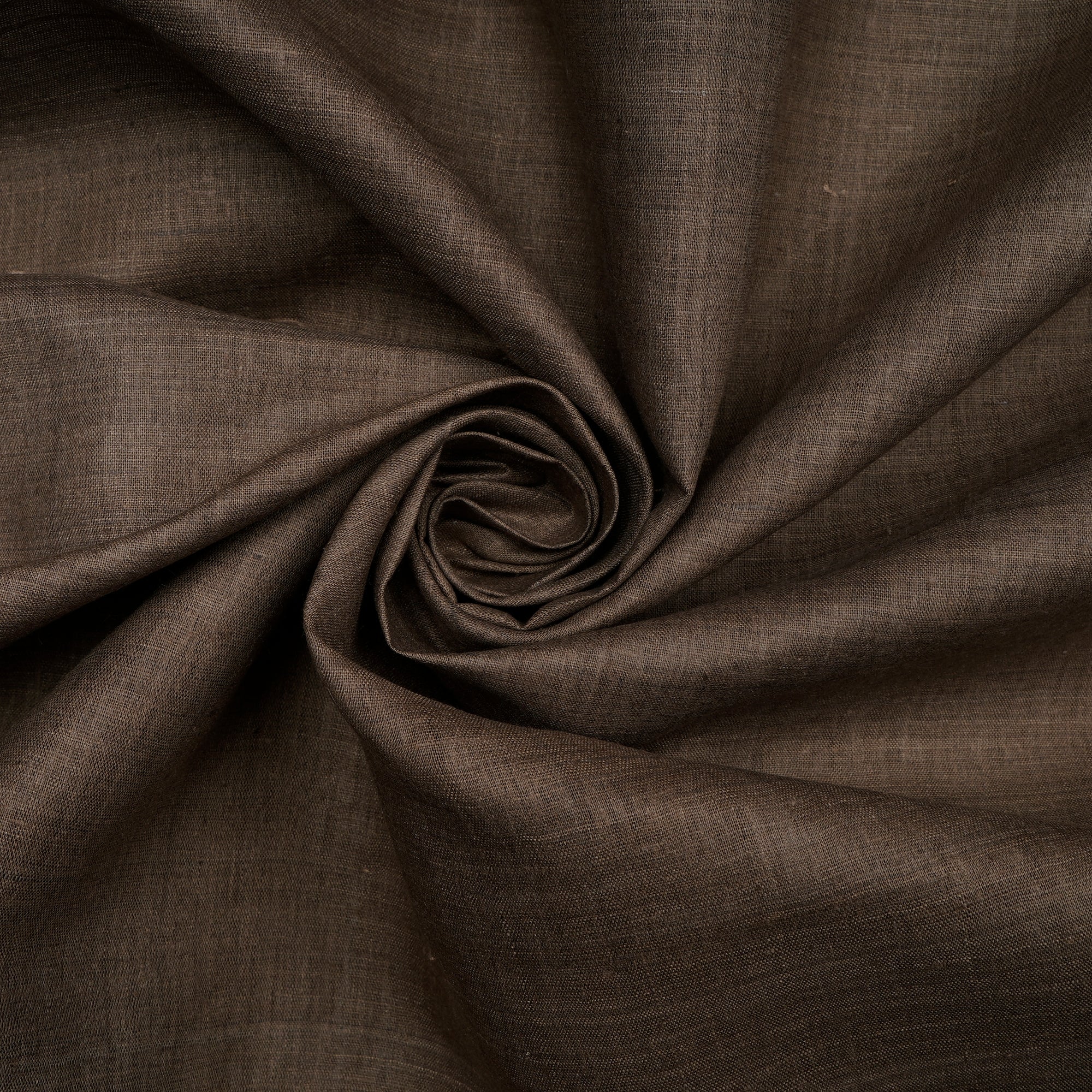 Timber Wolf Plain Handwoven Pure Matka Silk Fabric
