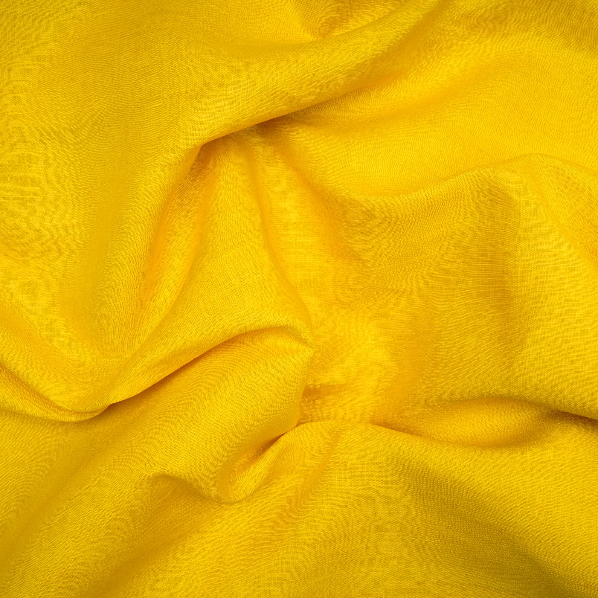 Light Yellow Plain Handwoven Pure Matka Silk Fabric