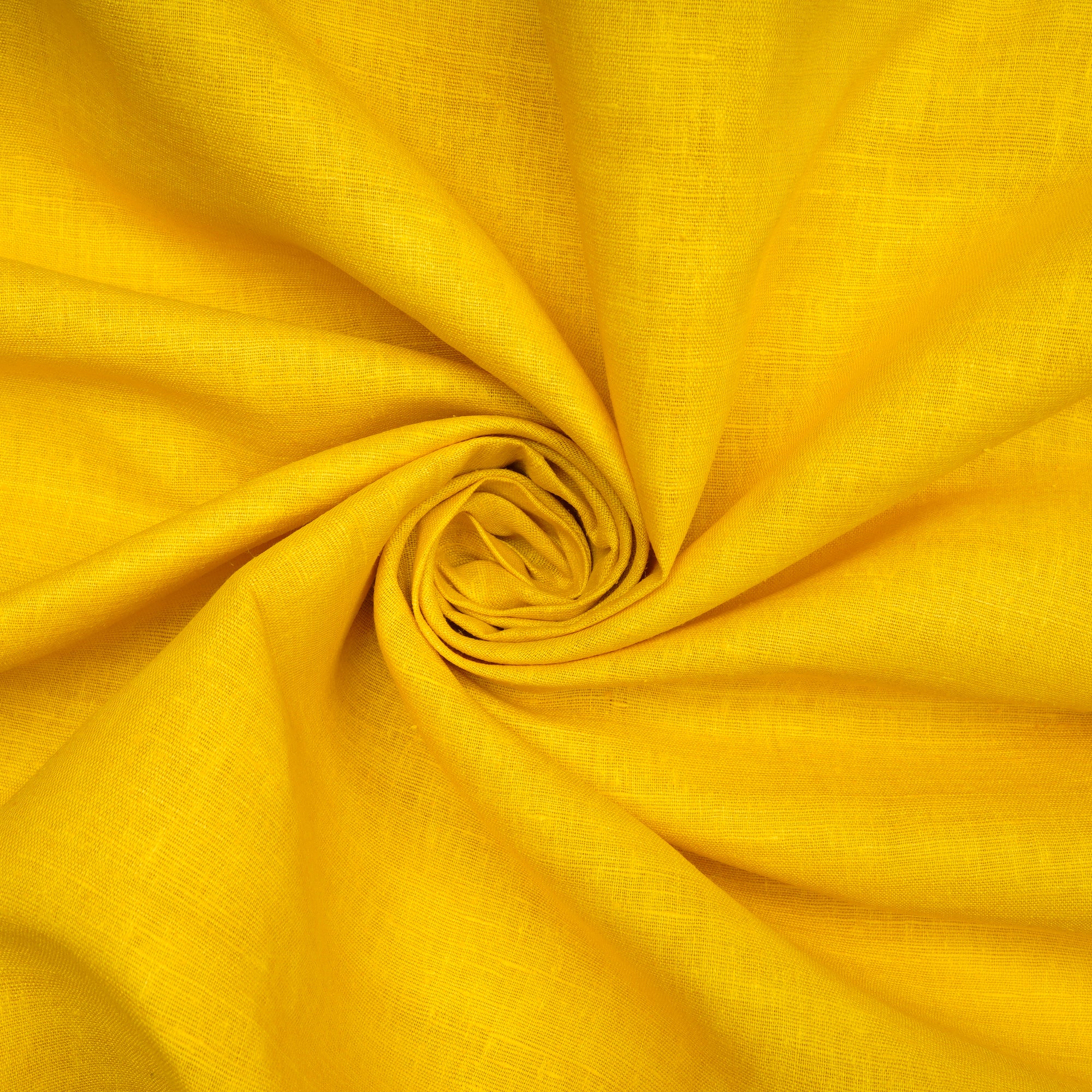 Light Yellow Plain Handwoven Pure Matka Silk Fabric
