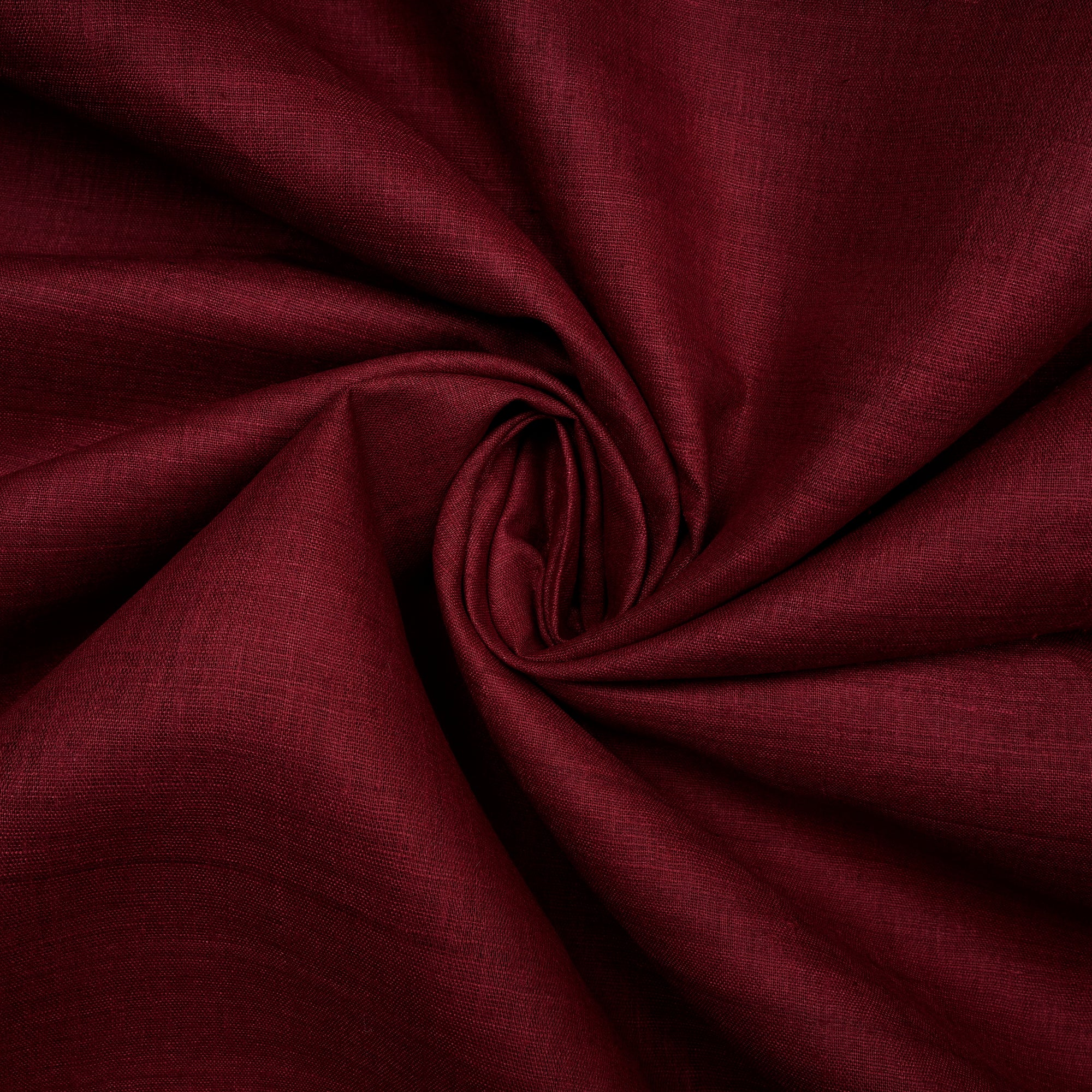 Maroon Plain Handwoven Pure Matka Silk Fabric