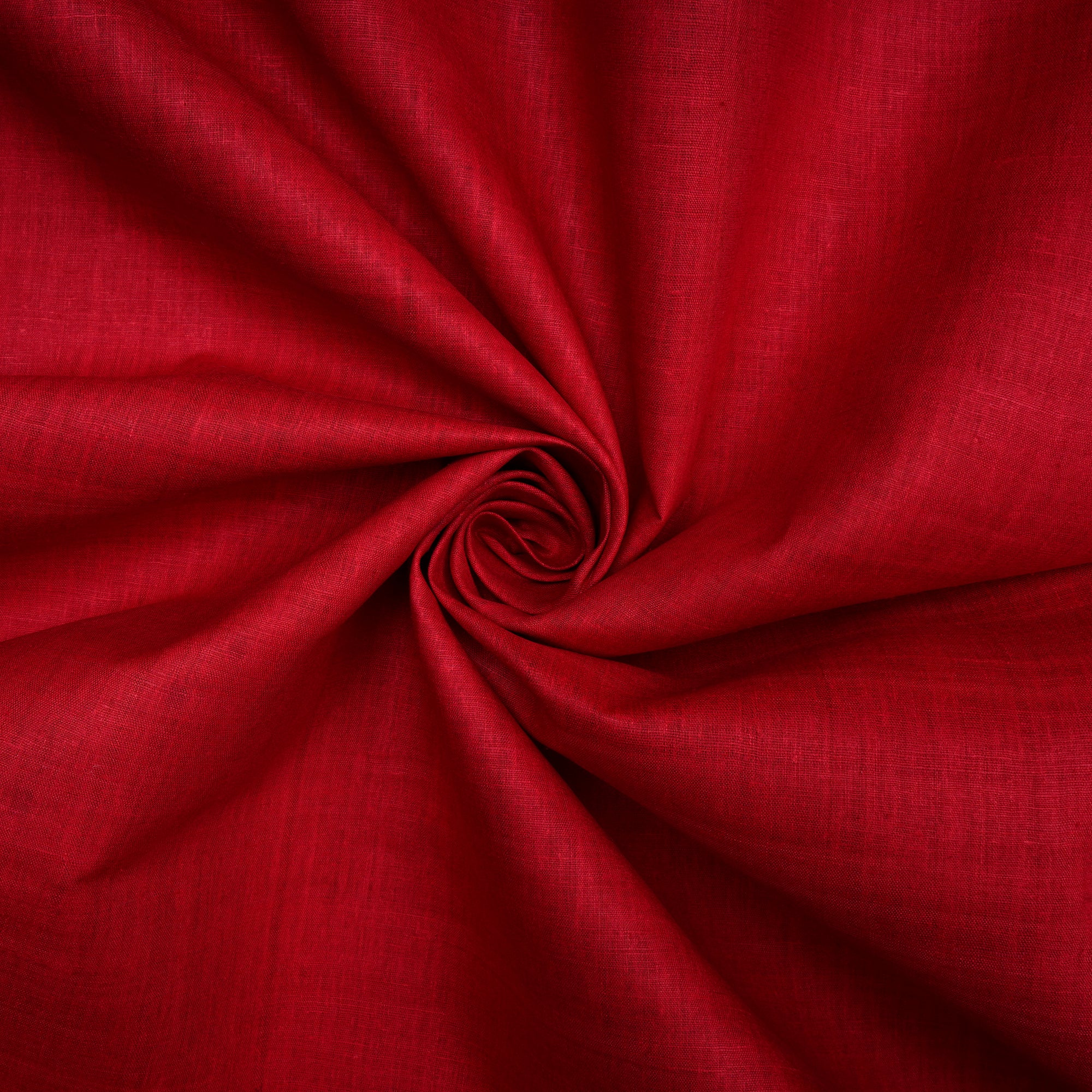 Dark Red Plain Handwoven Pure Matka Silk Fabric