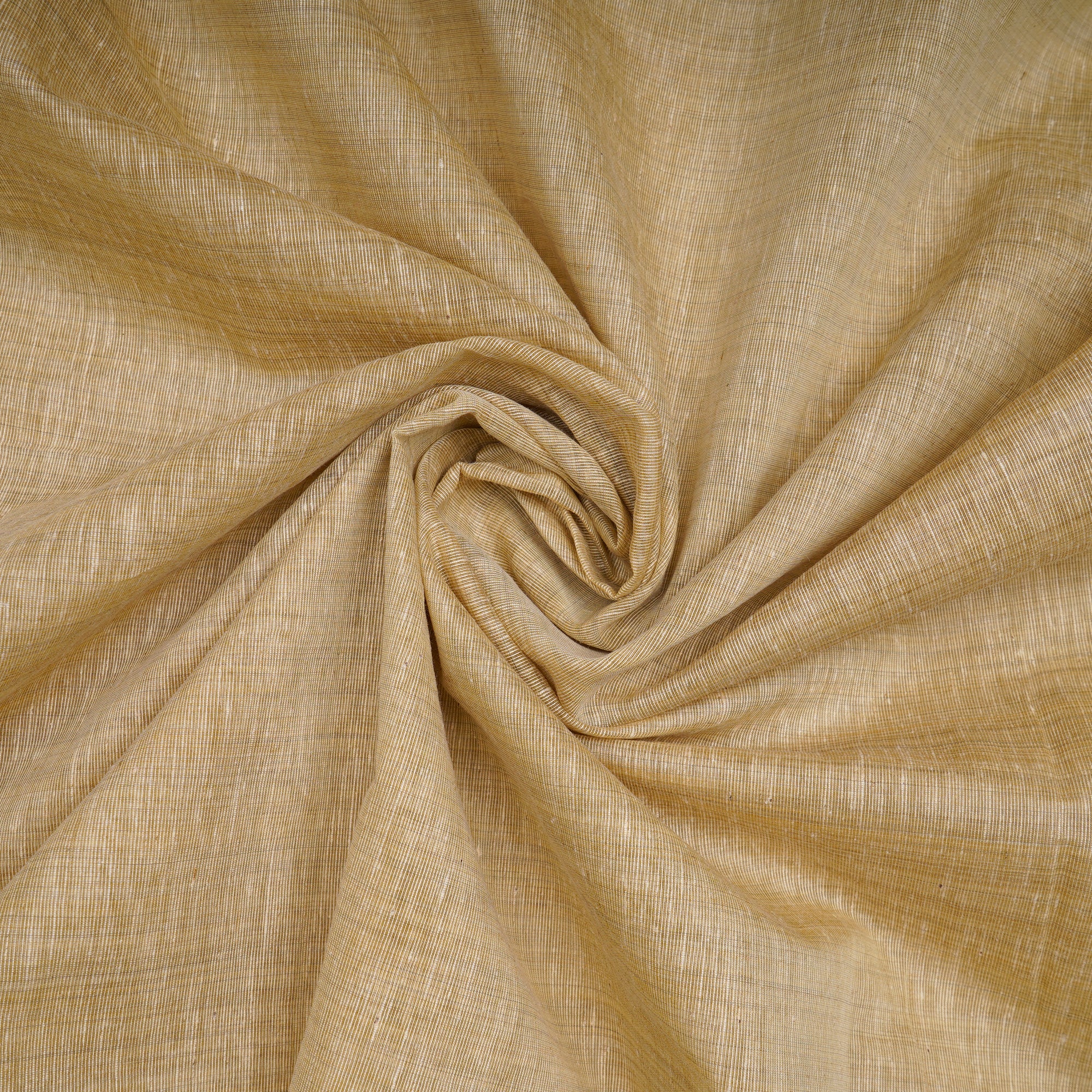 Flaxen Color Slub Polyester Fabric