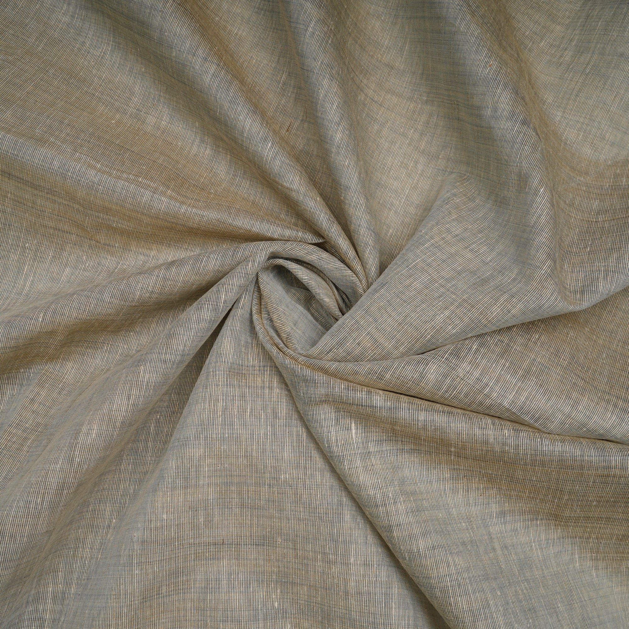 Beige Color Slub Polyester Fabric