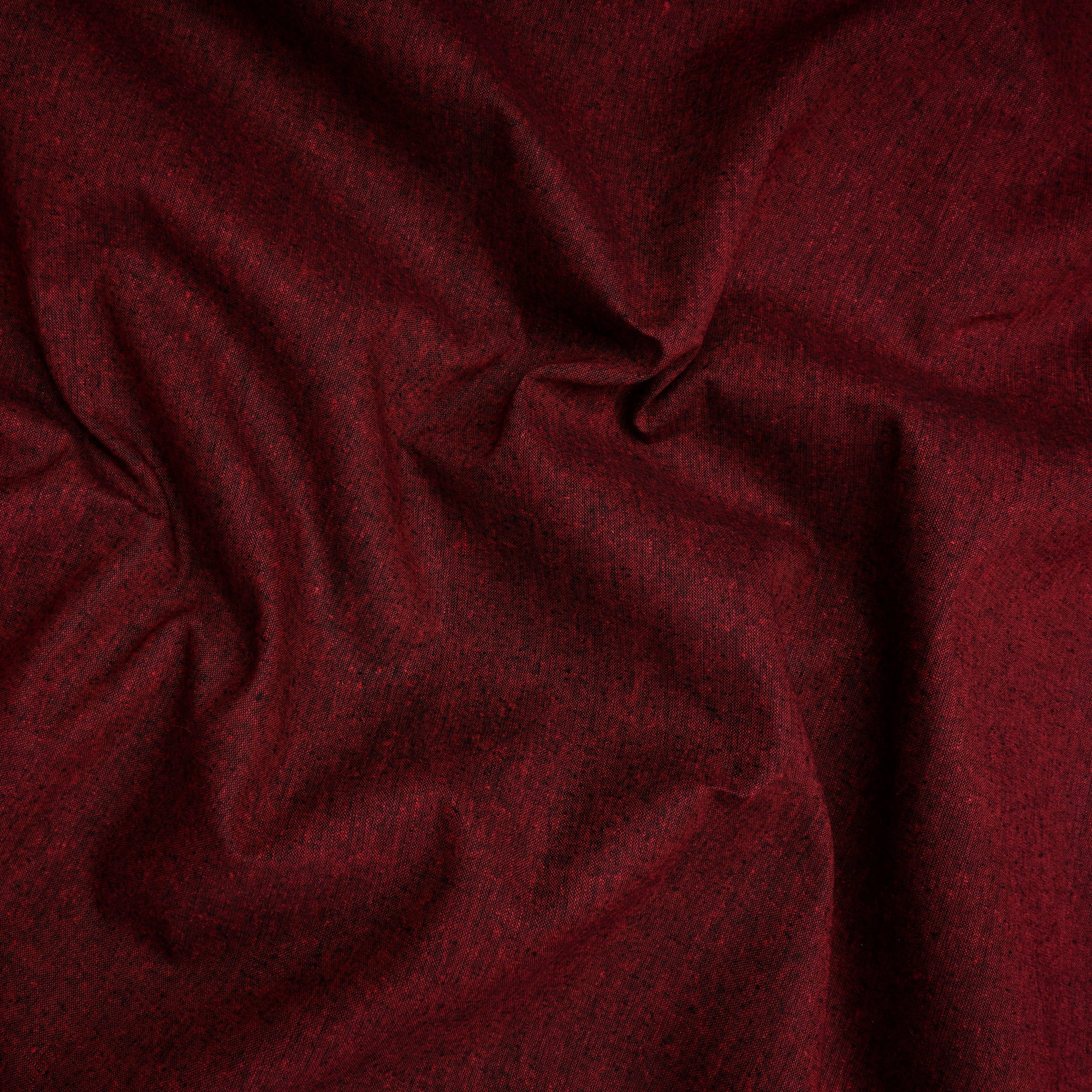 Maroon Mill Dyed Matka Silk Fabric