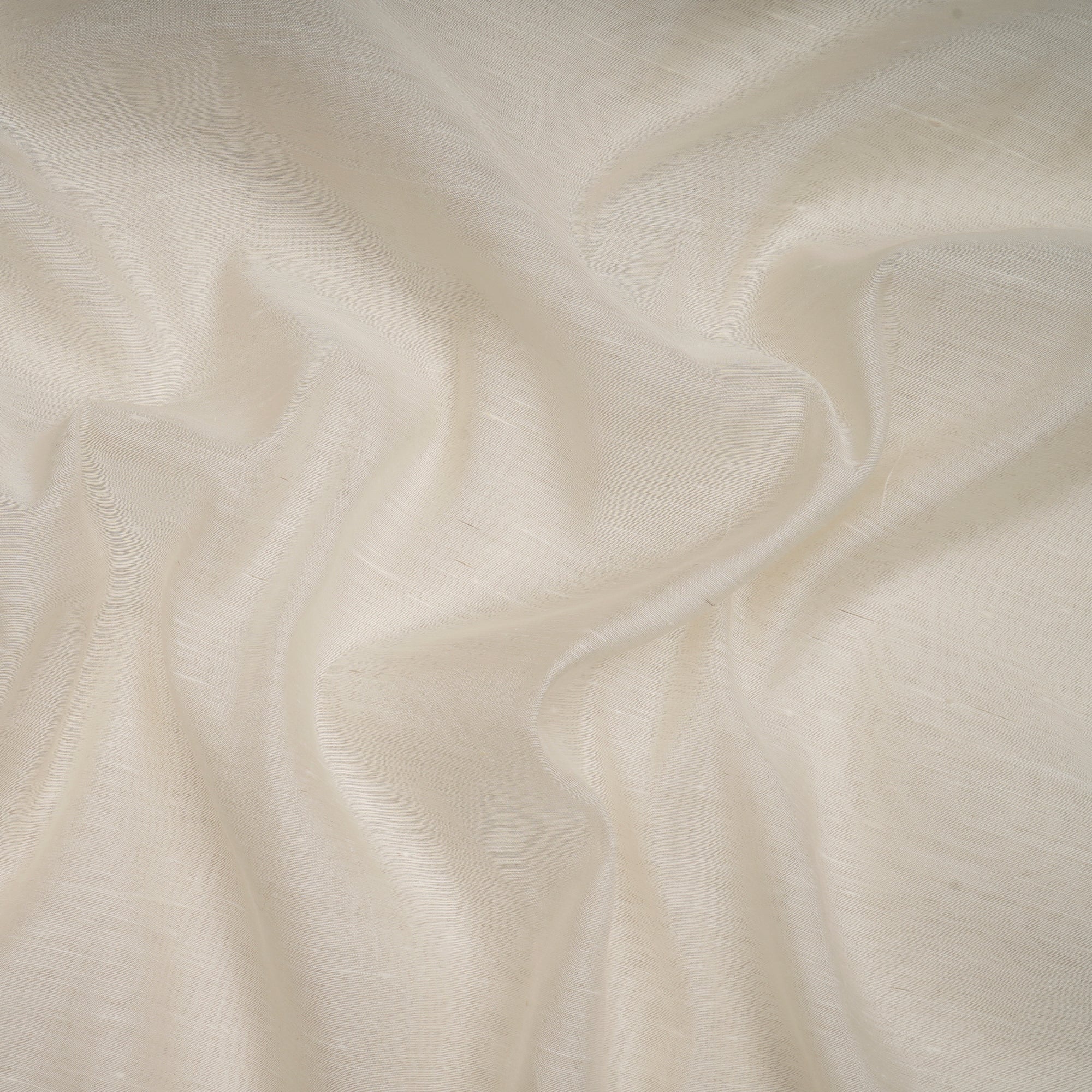 White Dyeable Plain Handwoven Eri Silk Fabric