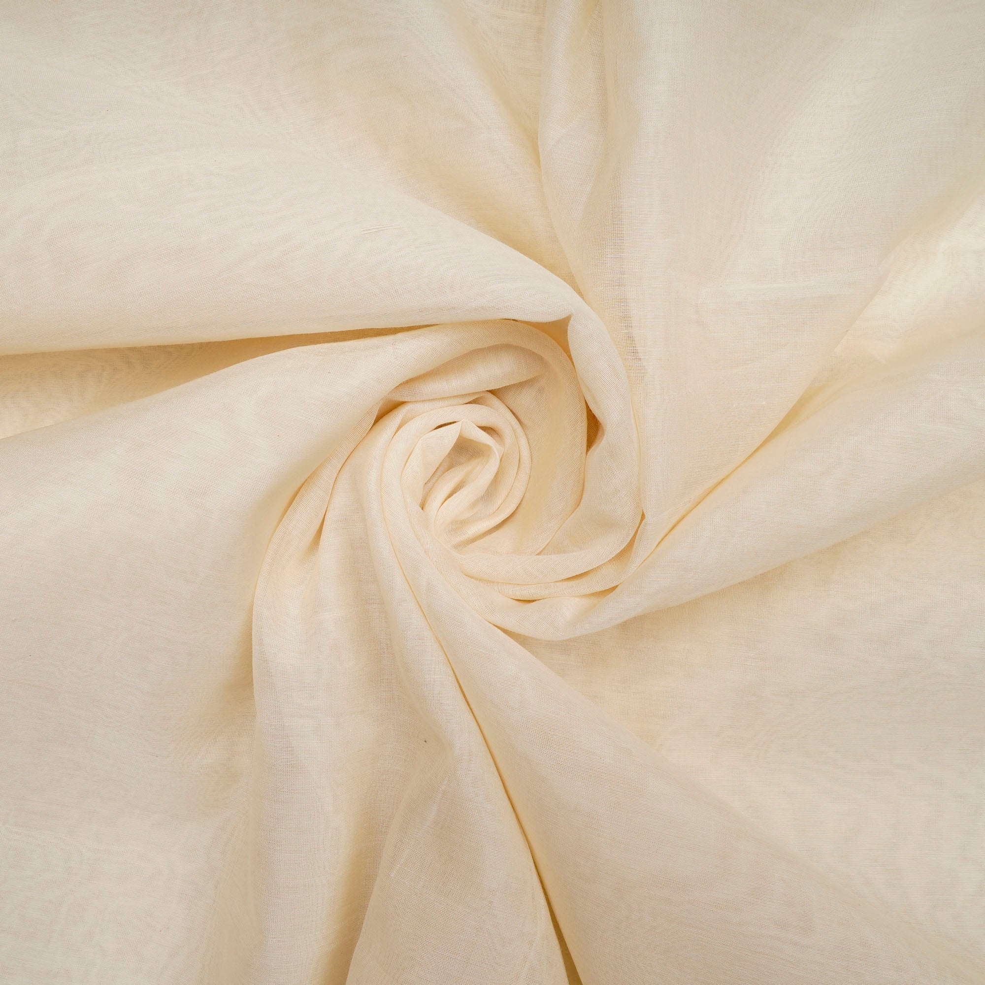 Off-White Dyeable Plain Chanderi Fabric