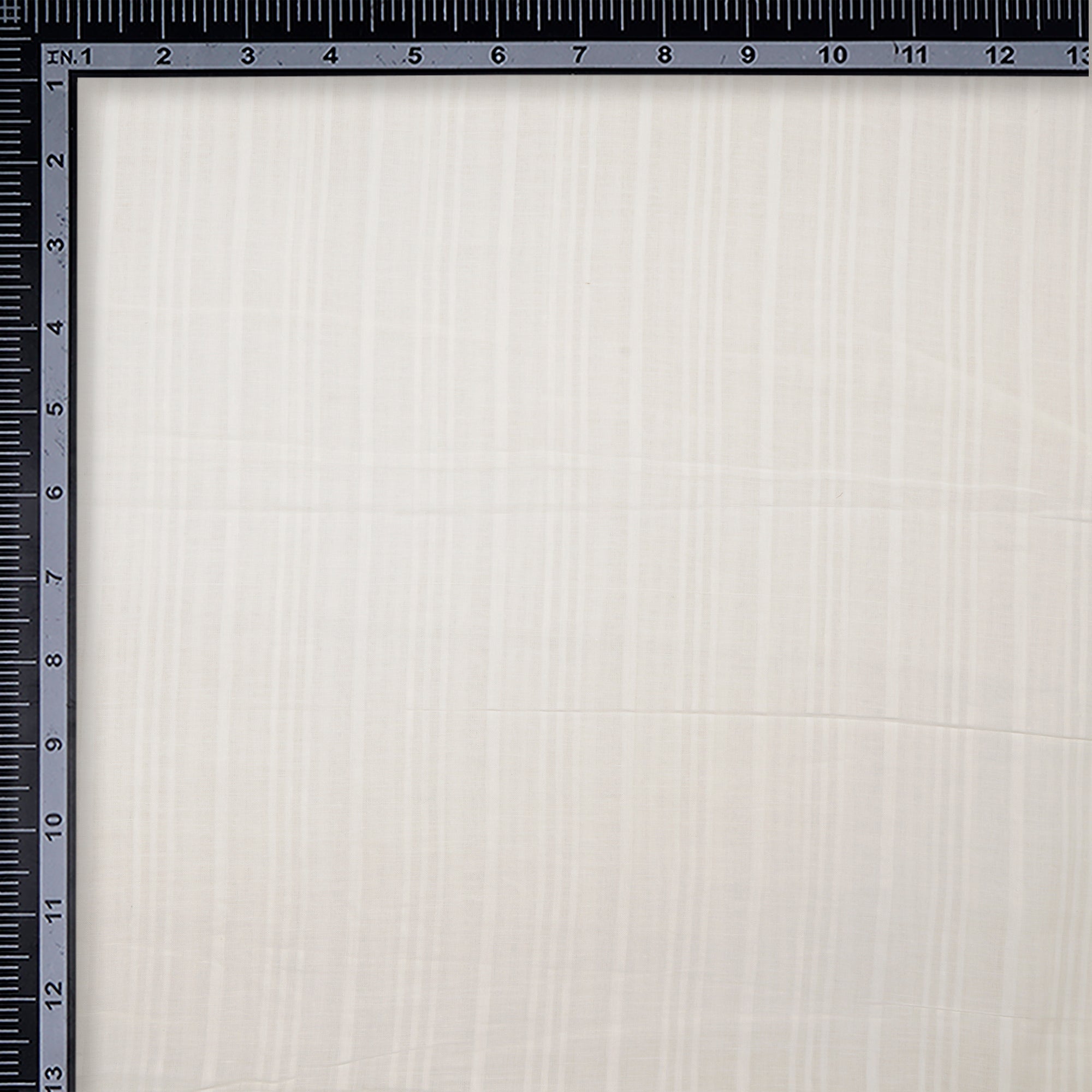 White Dyeable Stripe Pattern Handspun Handwoven Fine Muslin Cotton Fabric