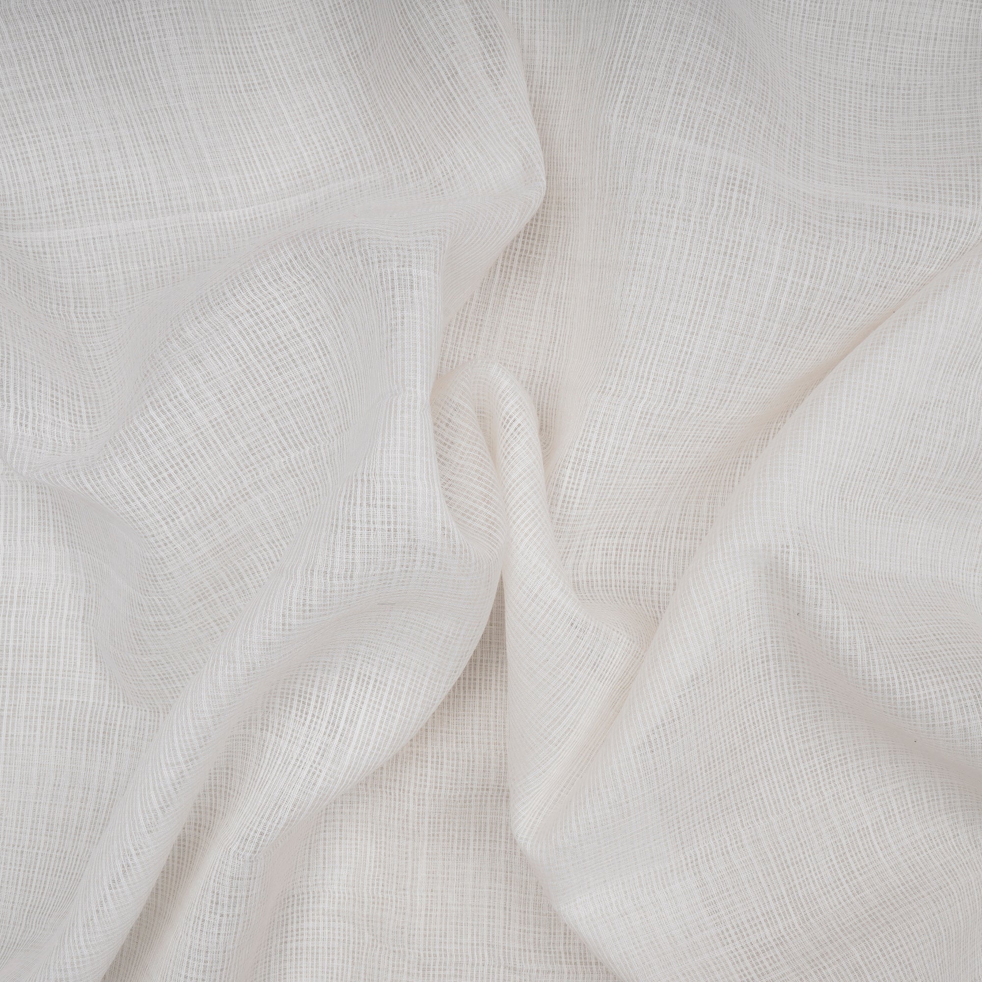 White Plain Dyeable Chanderi Jacquard Fabric