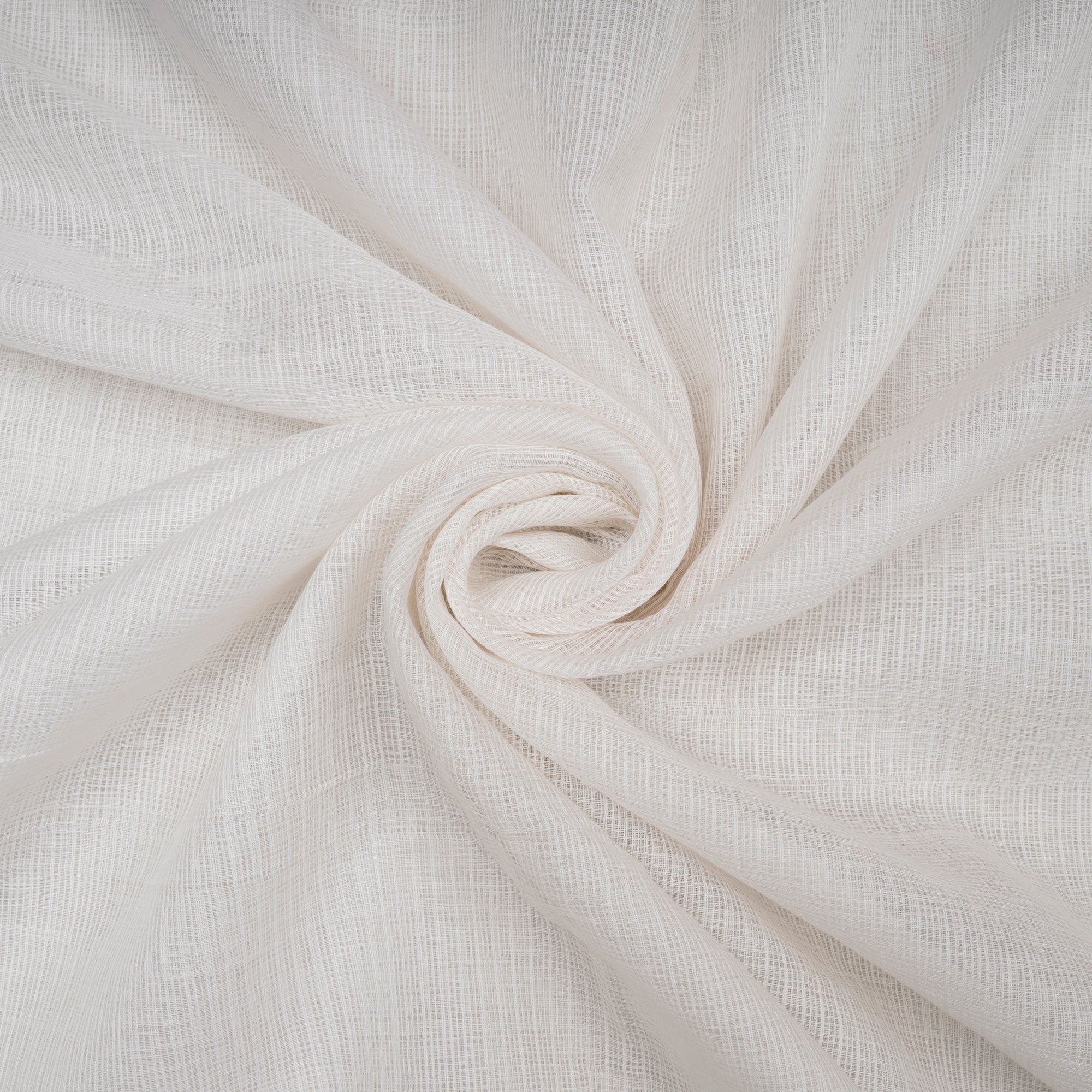 White Plain Dyeable Chanderi Jacquard Fabric