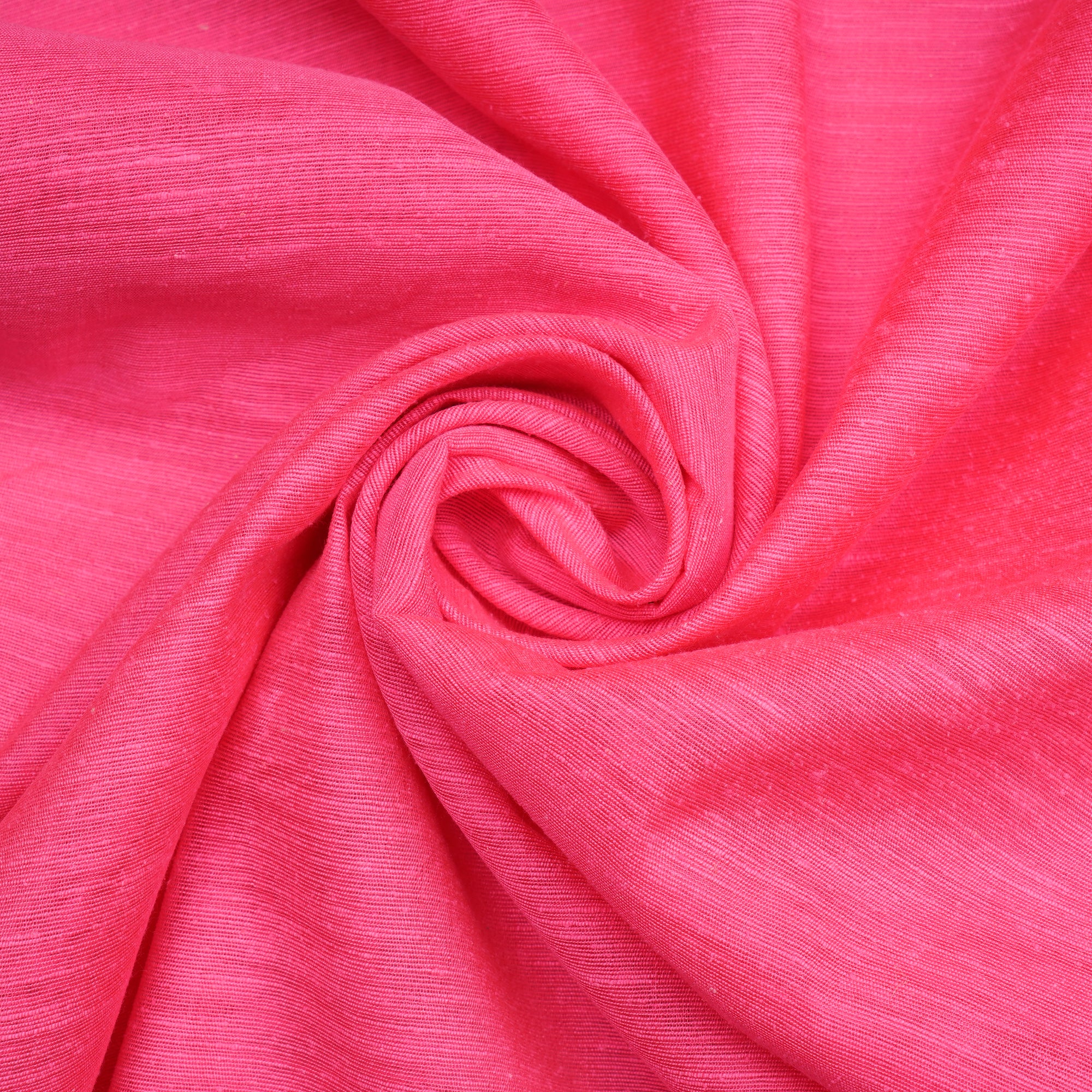 Dark Pink Noile Silk Fabric