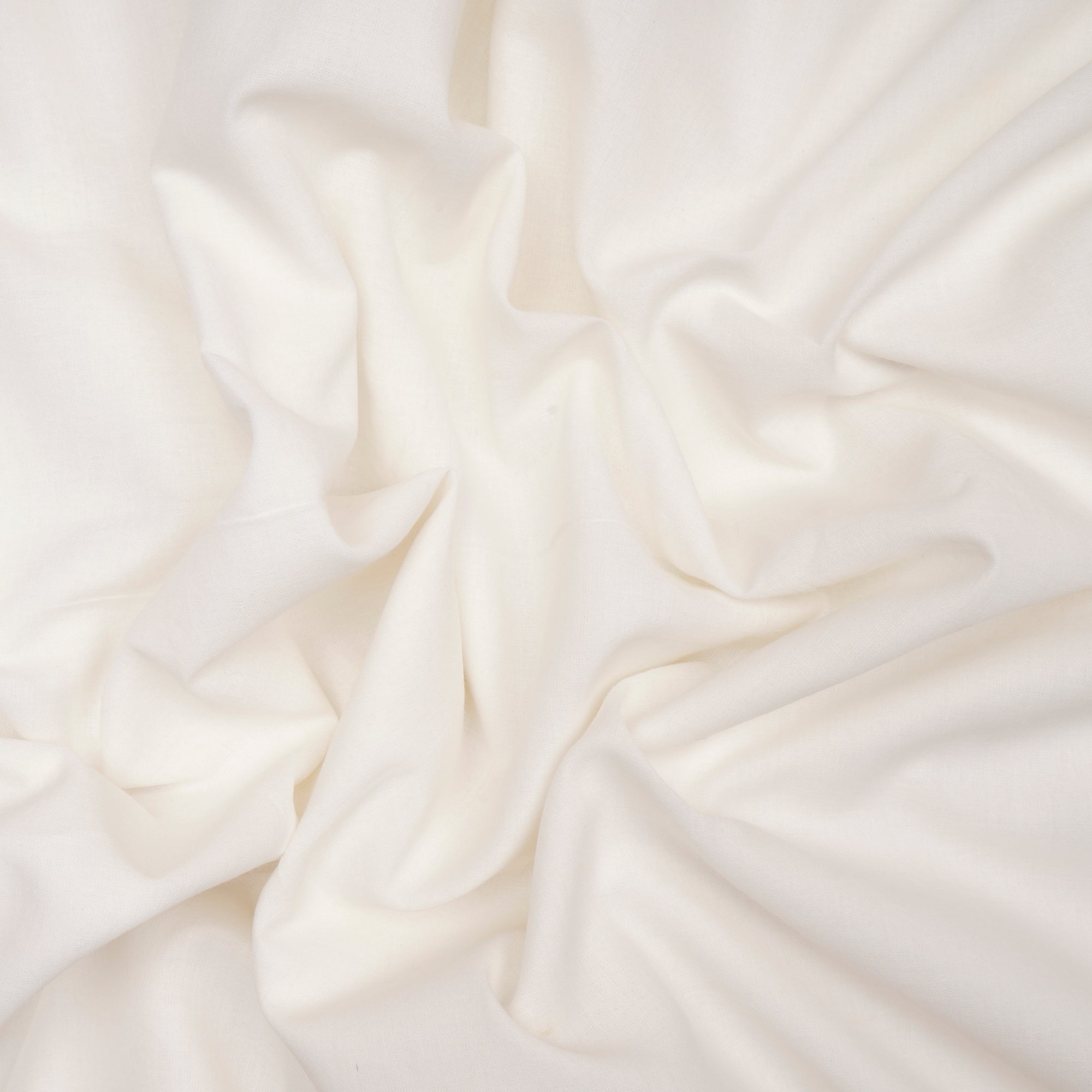 Off-White Dyeable Plain 250 Count Handspun Handwoven Cotton Fabric