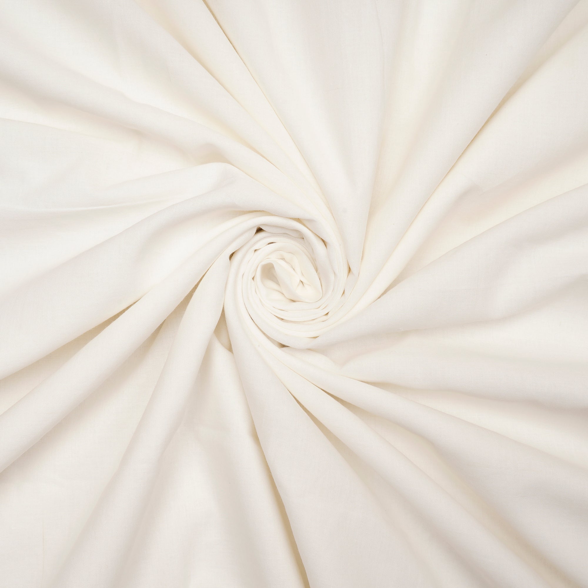 Off-White Dyeable Plain 250 Count Handspun Handwoven Cotton Fabric