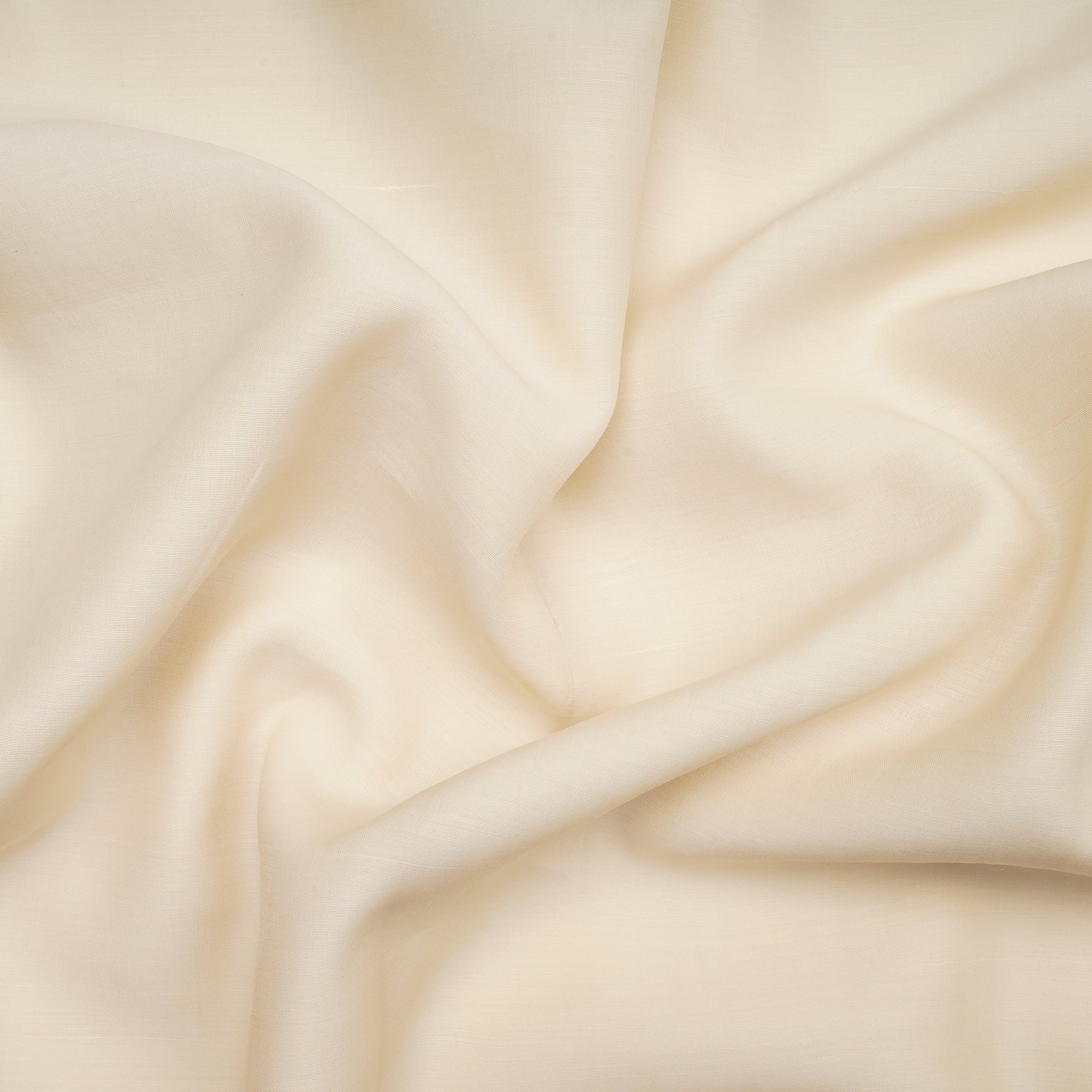 Off-White Dyeable Plain Silk-Wool Fabric