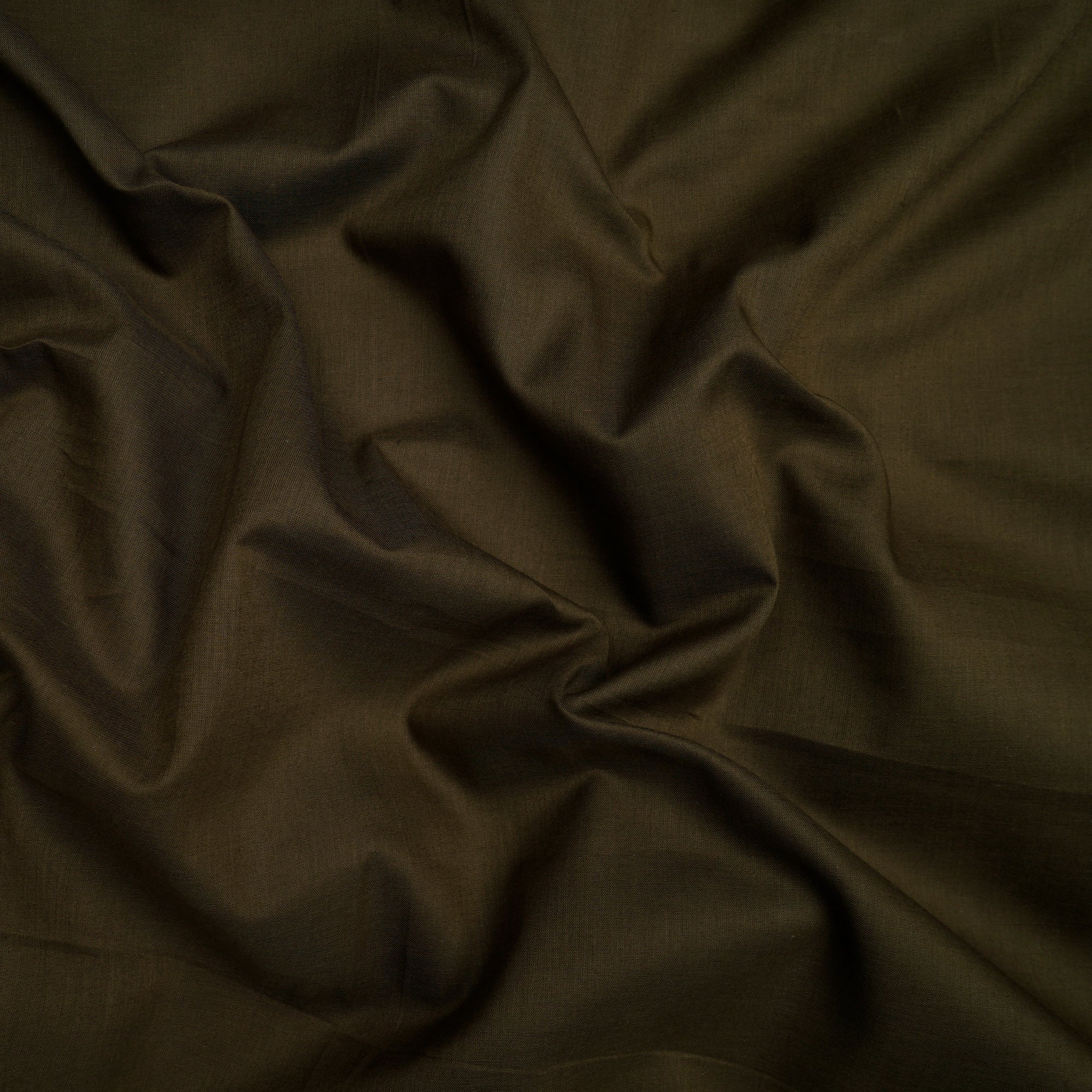 Military Olive Dyed Plain Cotton Voile Fabric