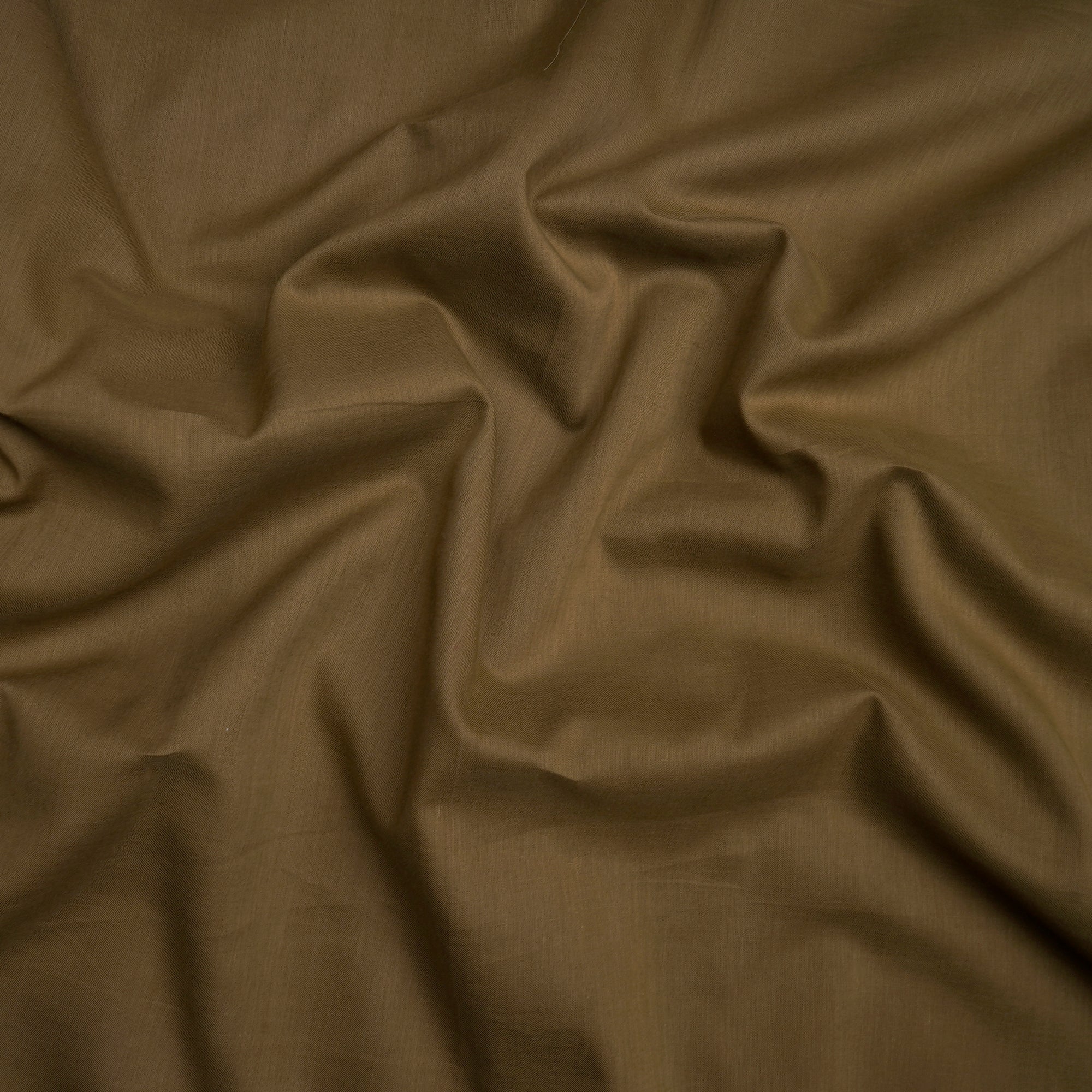 Dark Olive Dyed Plain Cotton Voile Fabric