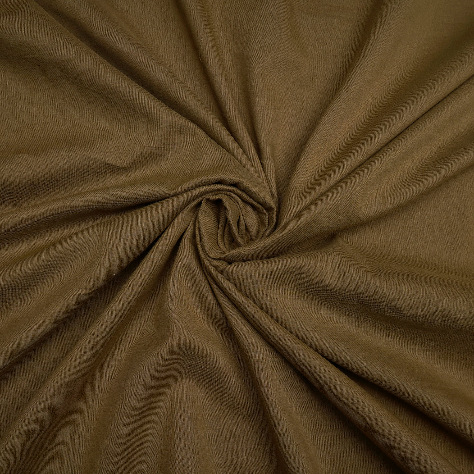 Dark Olive Dyed Plain Cotton Voile Fabric