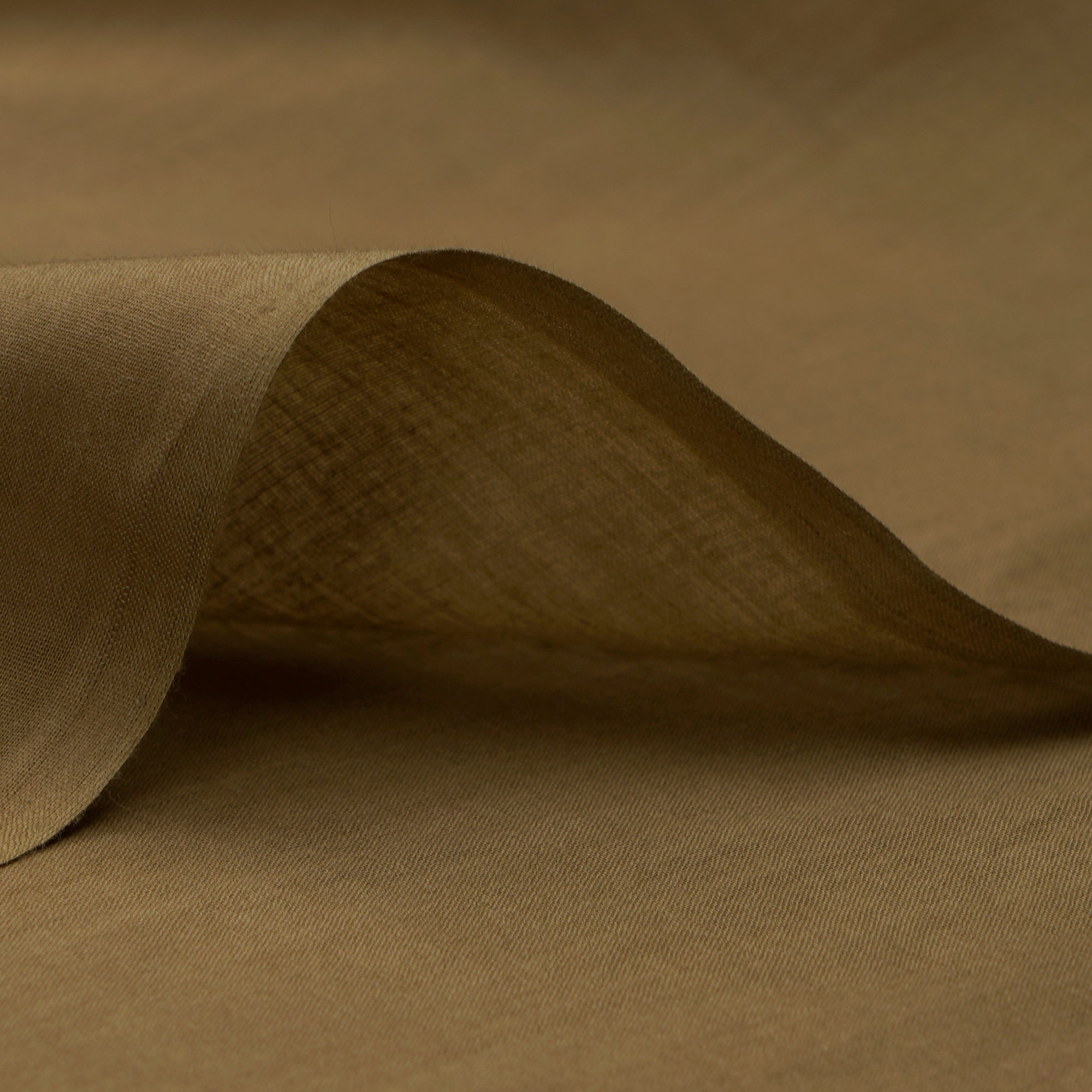 Dark Olive Dyed Plain Cotton Voile Fabric