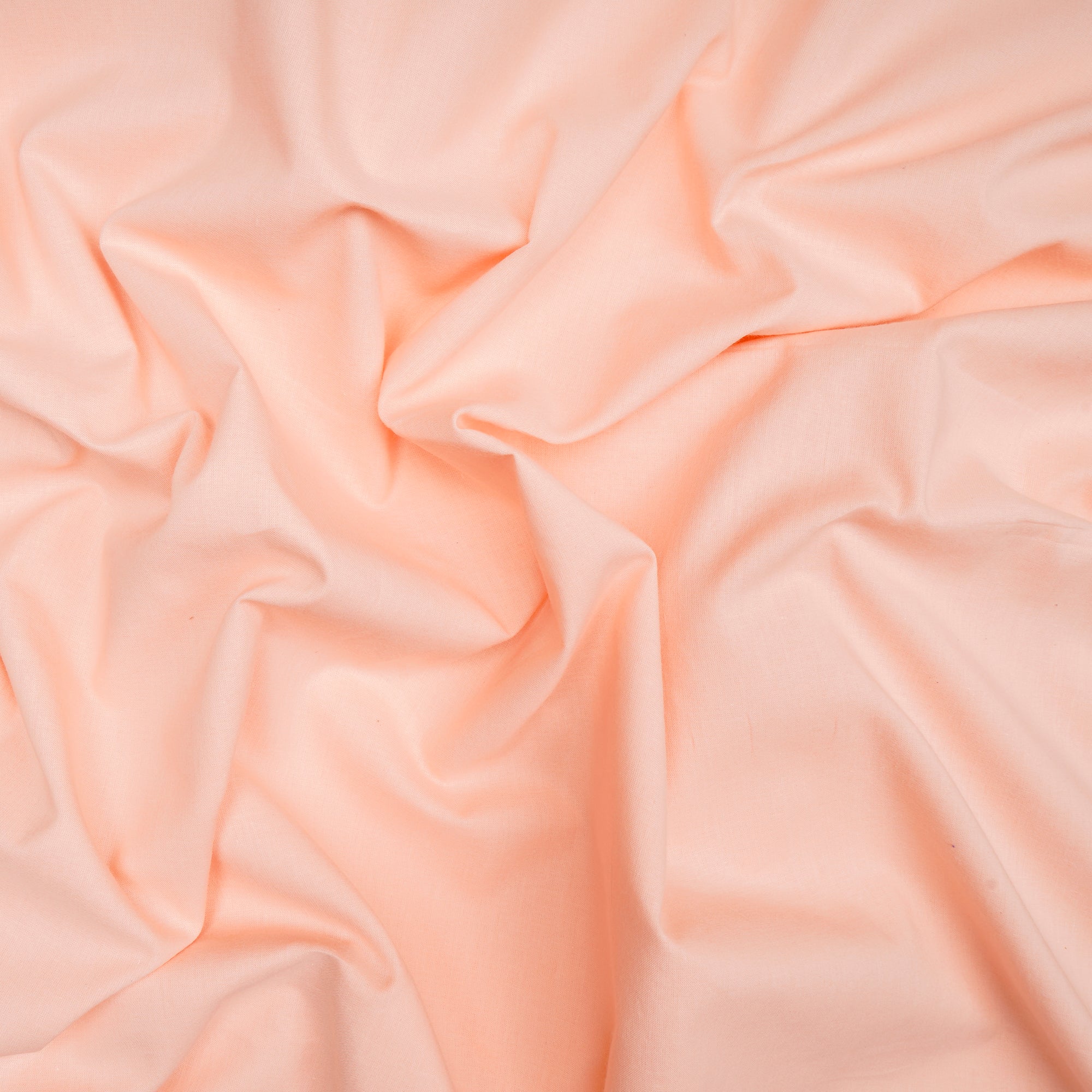 Peach Piece Dyed Cotton Cambric Fabric