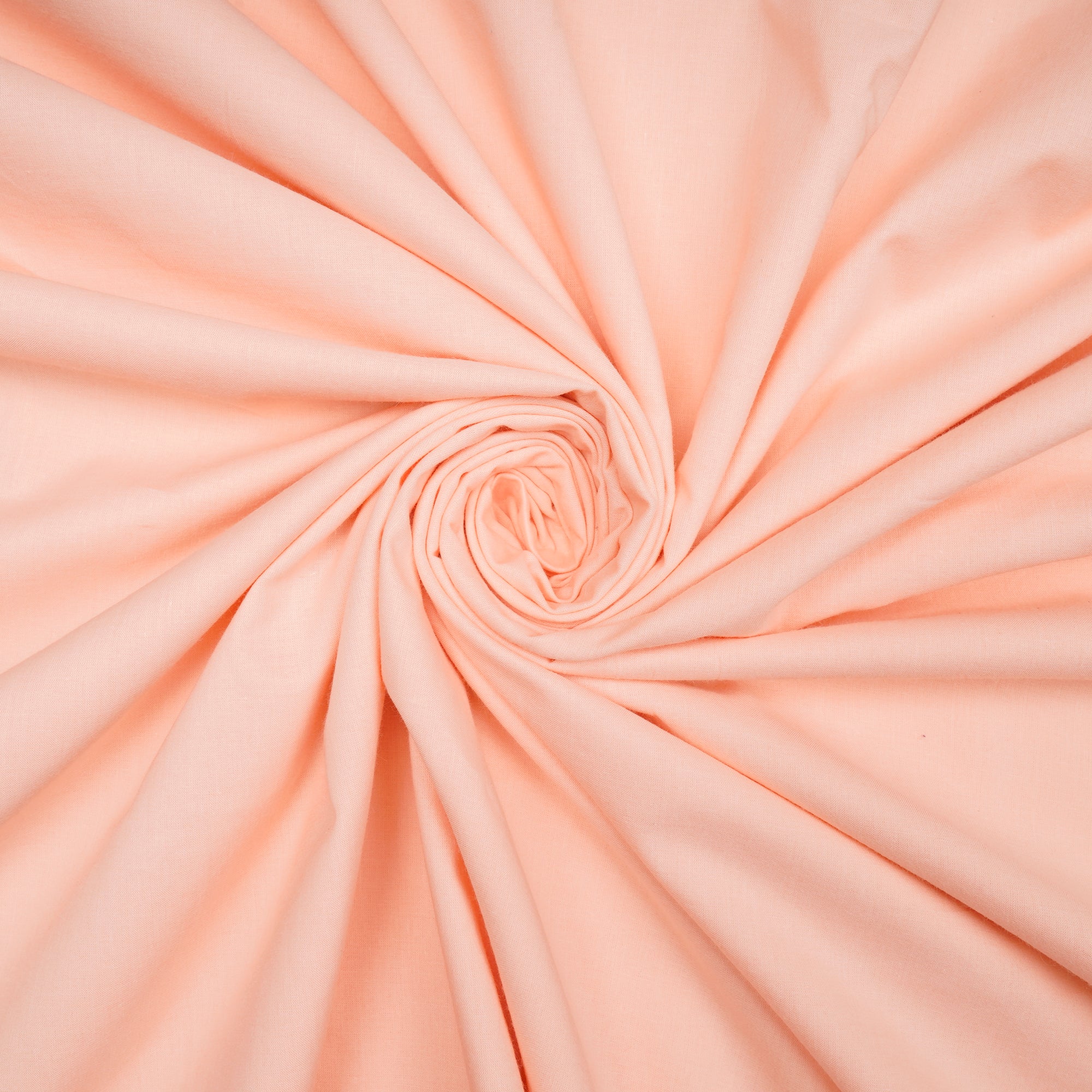 Peach Piece Dyed Cotton Cambric Fabric