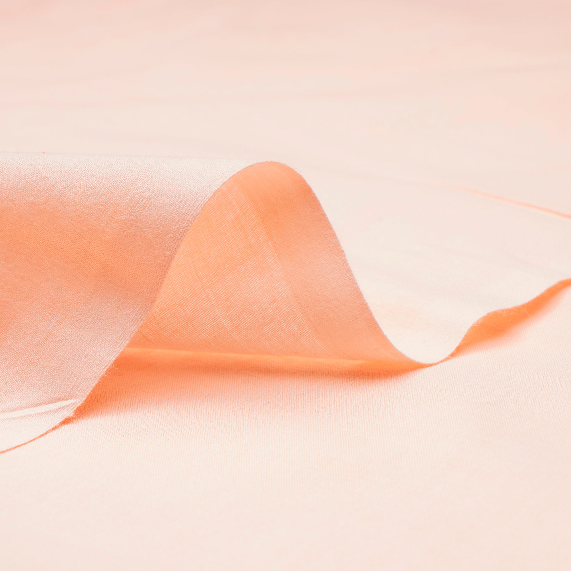 Peach Piece Dyed Cotton Cambric Fabric