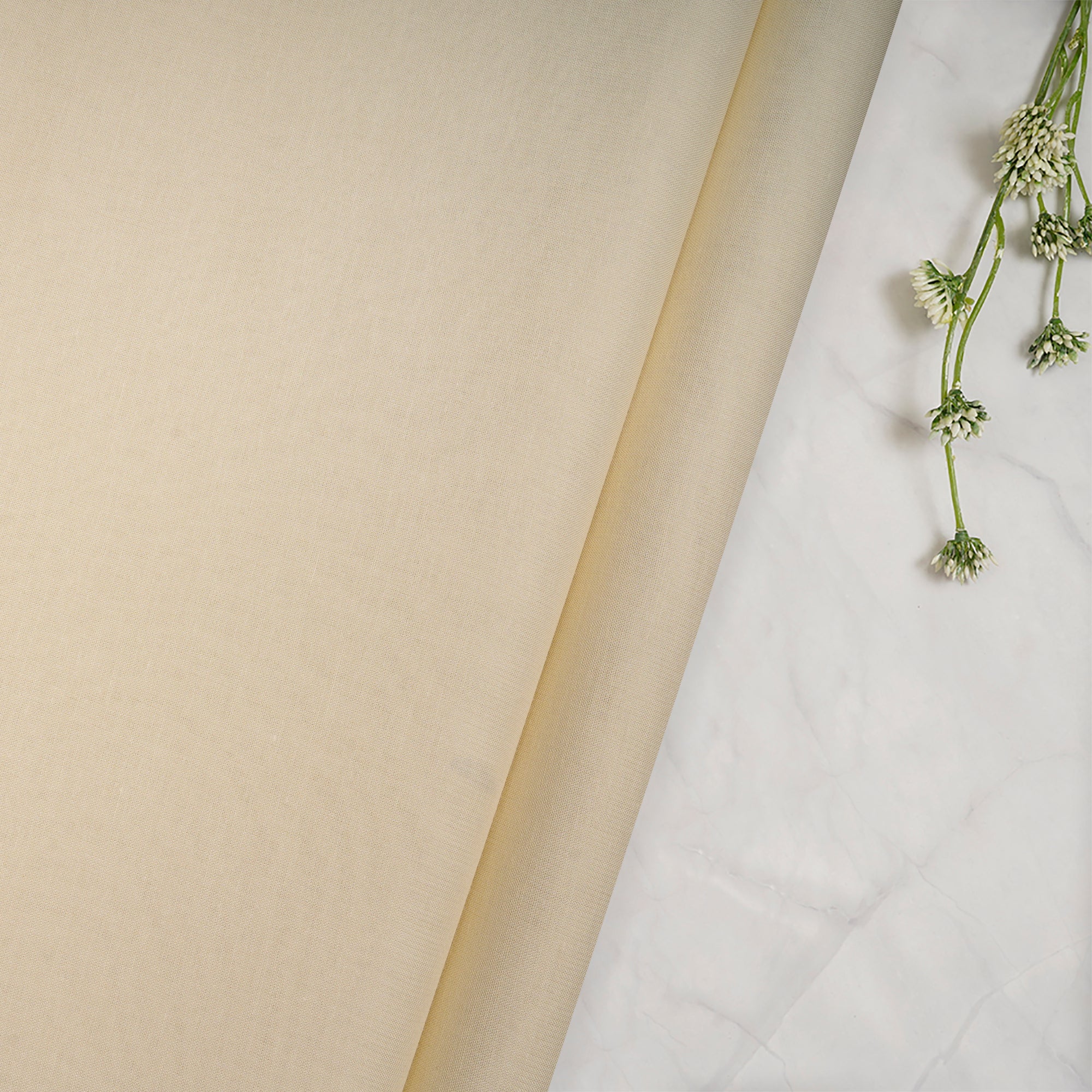 Cream Nectar Viscose Terry Voile Fabric