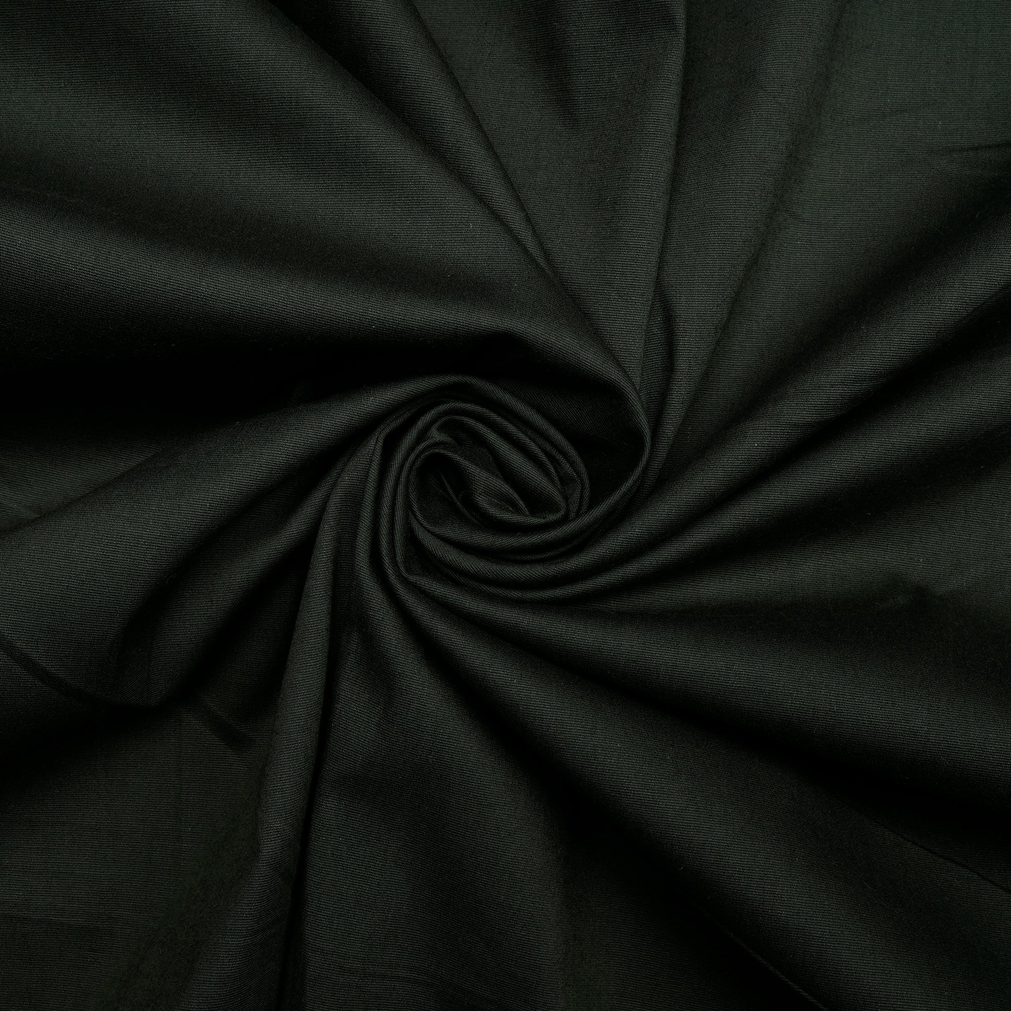 Dark Green Mill Dyed Cotton Lycra Fabric