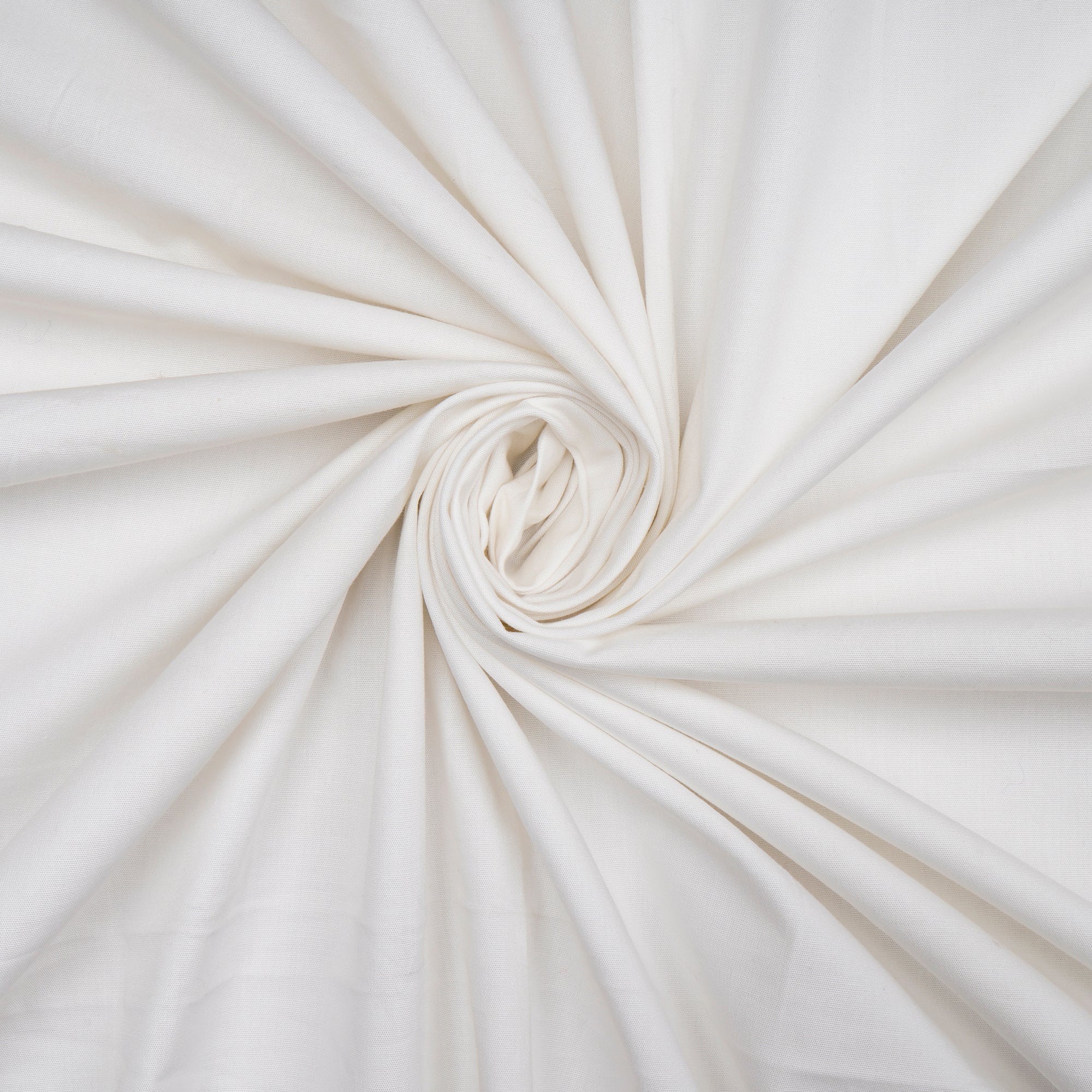 White Dyeable Plain Cotton Poplin Lycra Fabric