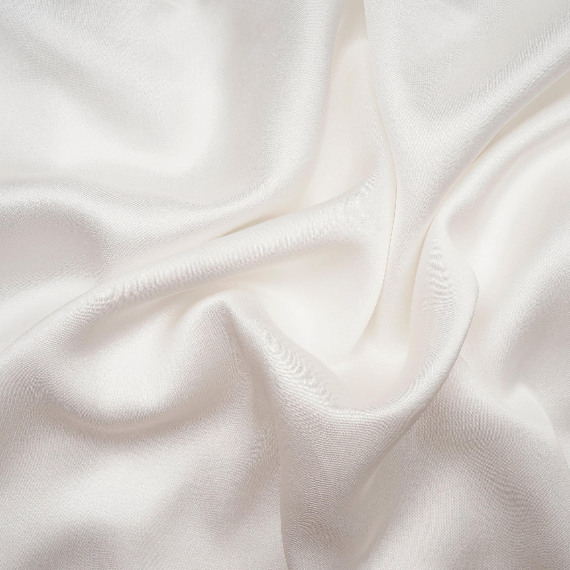 White Color Bemberg Modal Satin Dyeable Fabric