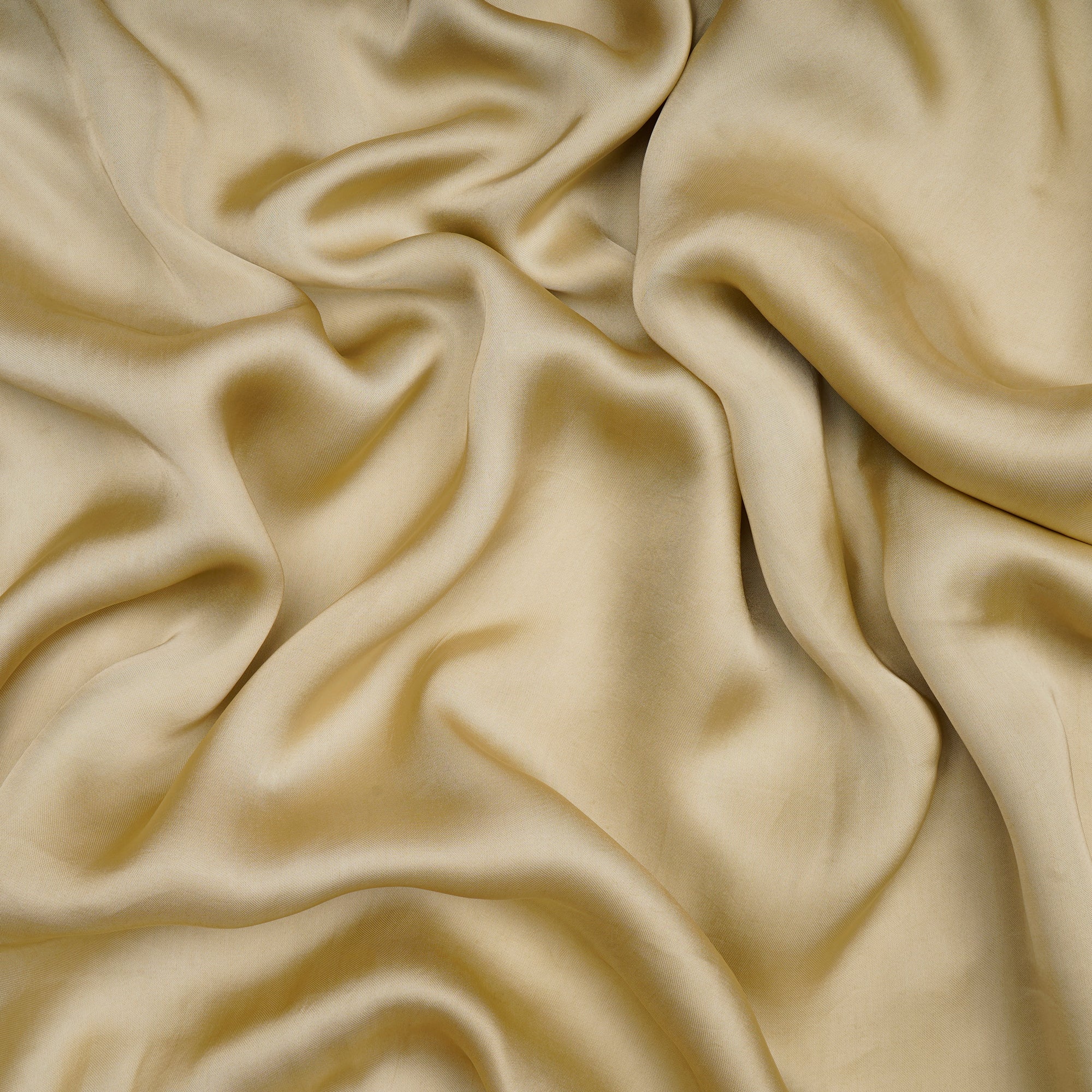 Pale Olive Dyed Plain Bemberg Satin Fabric