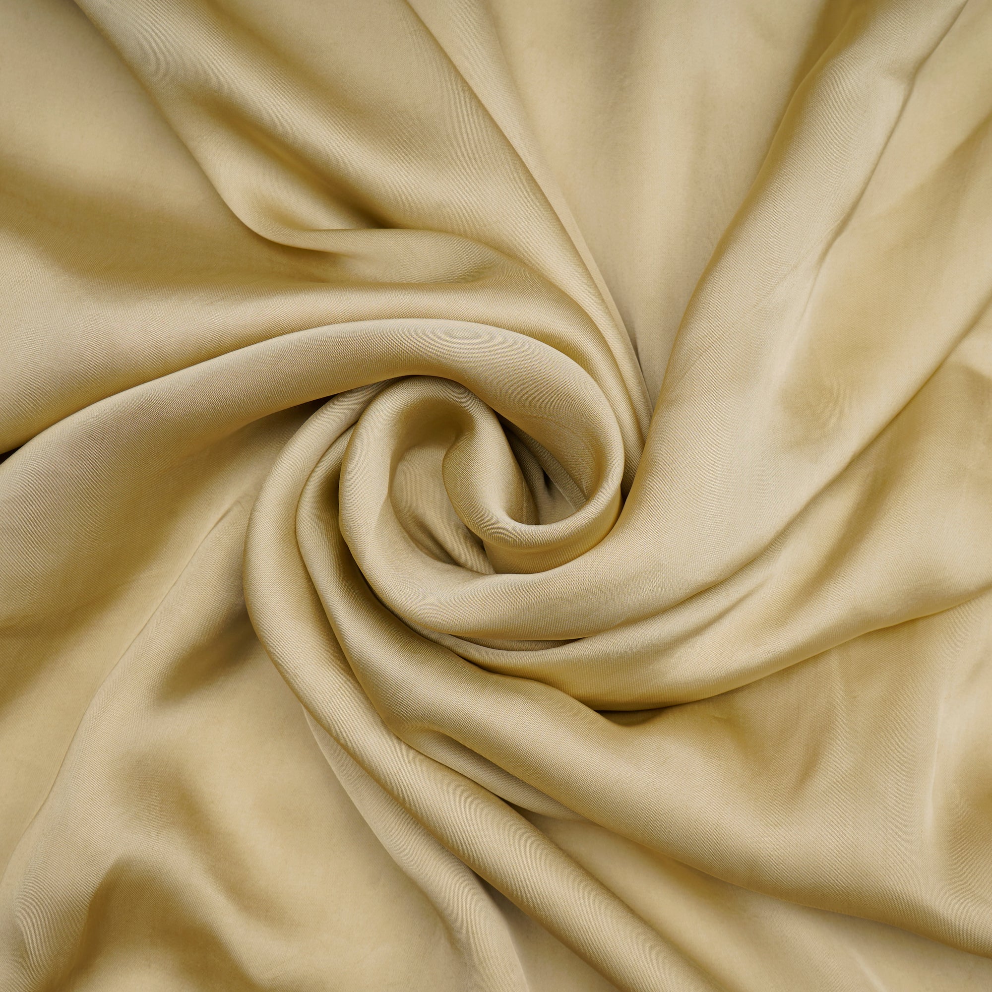 Pale Olive Dyed Plain Bemberg Satin Fabric