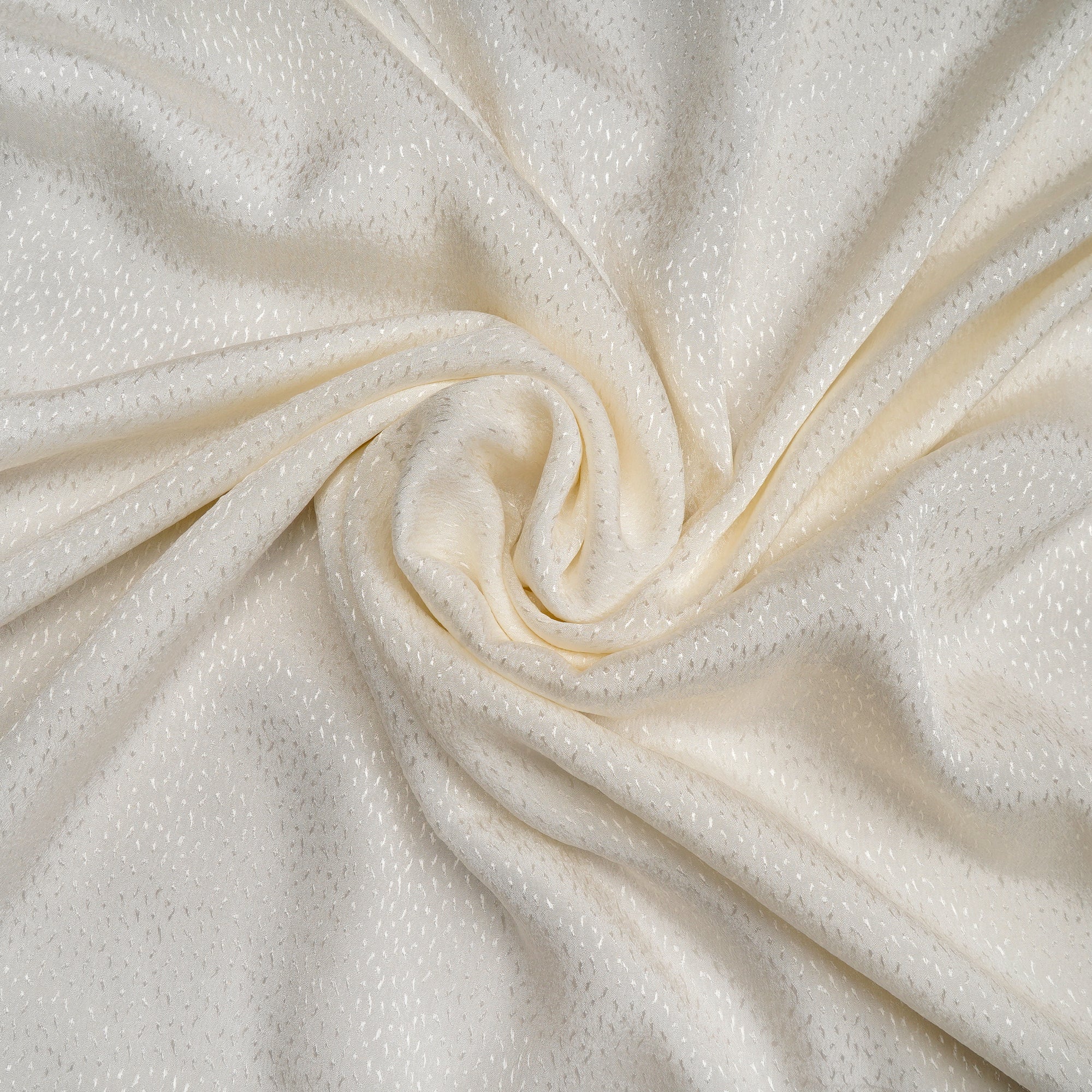 White Dyeable Booti Pattern Chiffon Jacquard Fabric