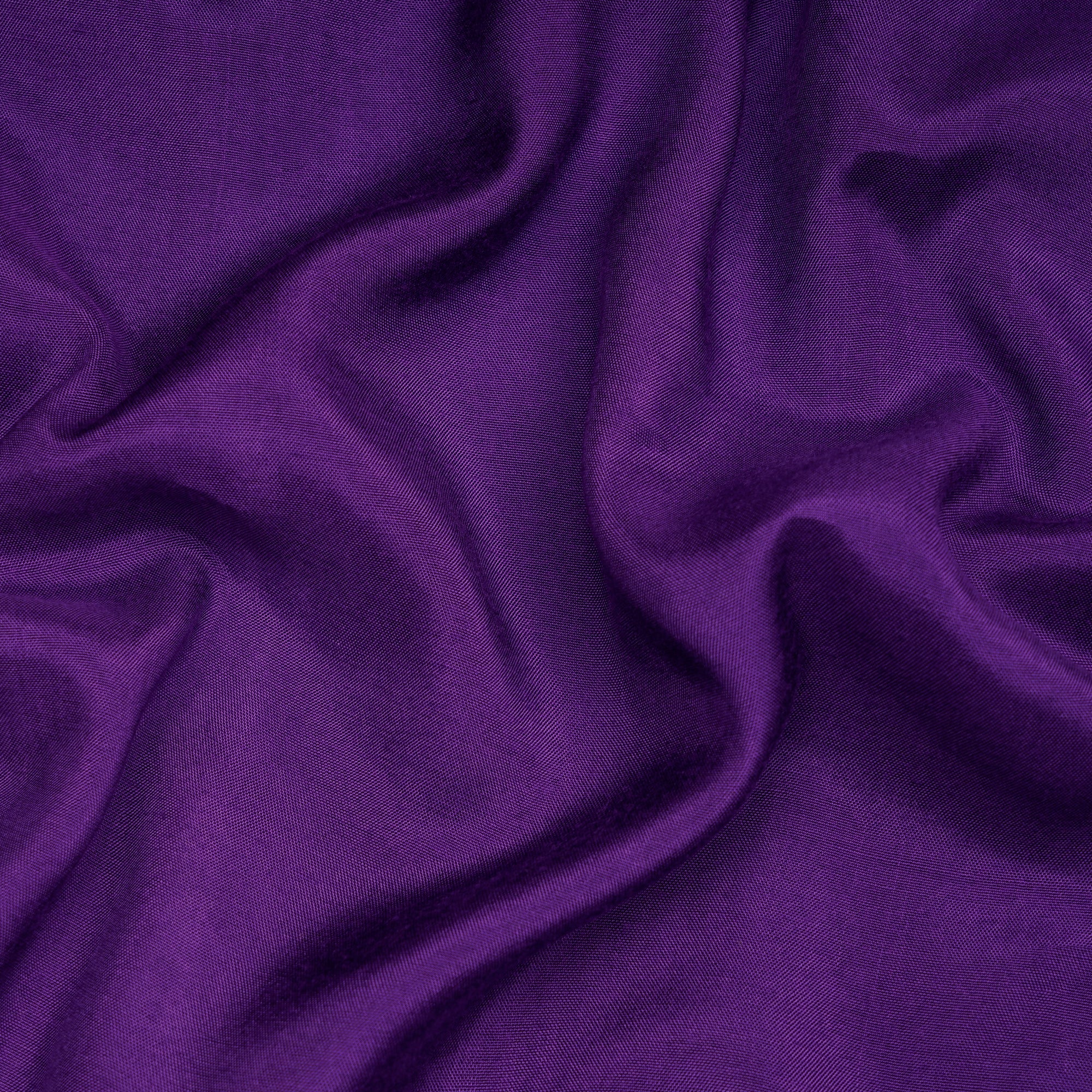 Purple Plain Dyed Viscose Tafetta Fabric