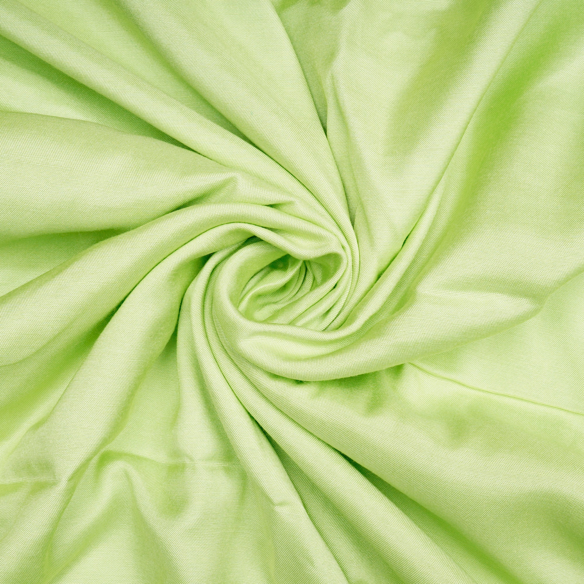 Parrot Green Dyed Plain Viscose Tafetta Fabric