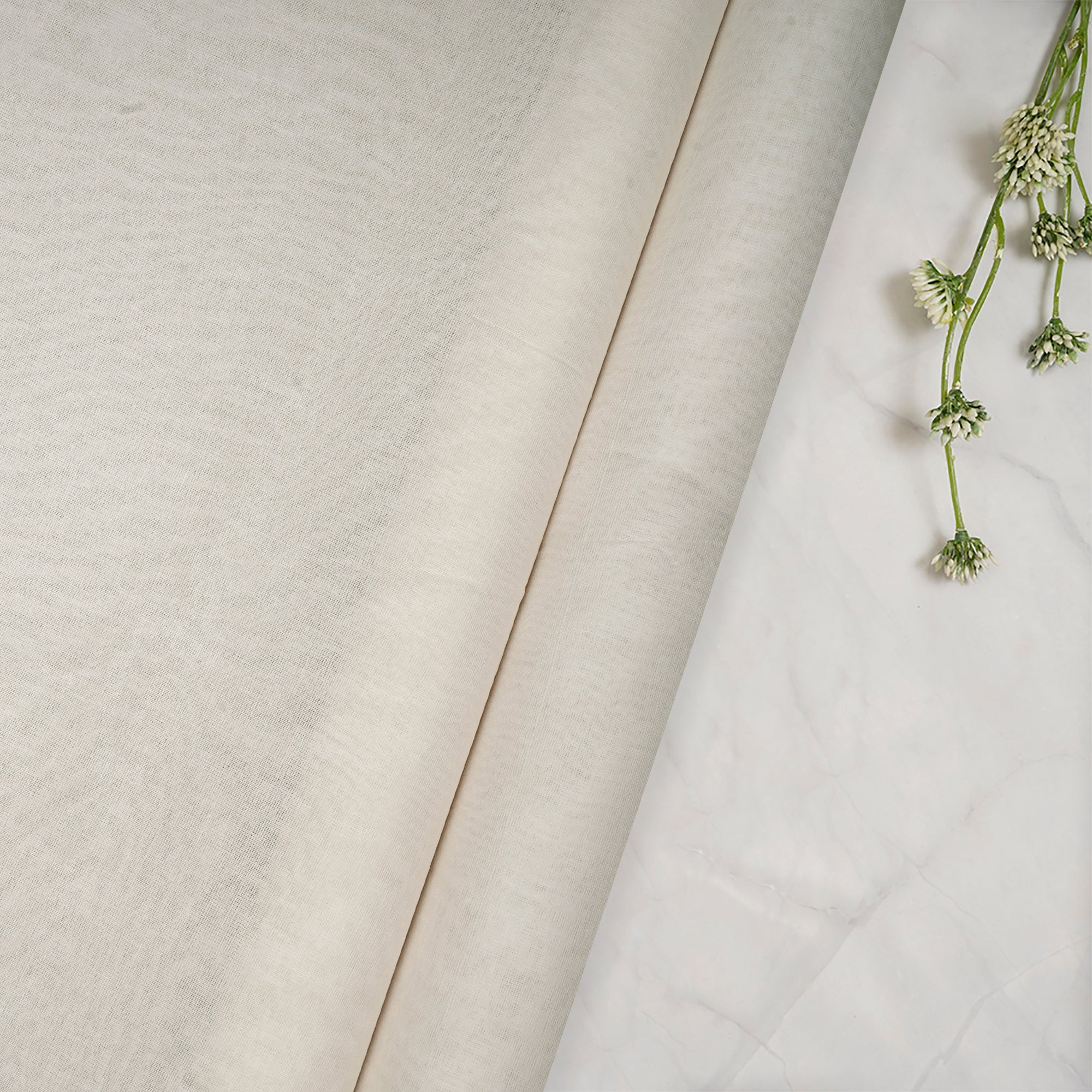 White Dyeable Cotton Organdy Fabric